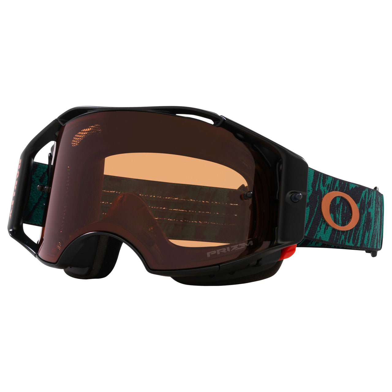 Oakley Airbrake MTB Goggle Viridian Striped - Bronze Prizm Lens