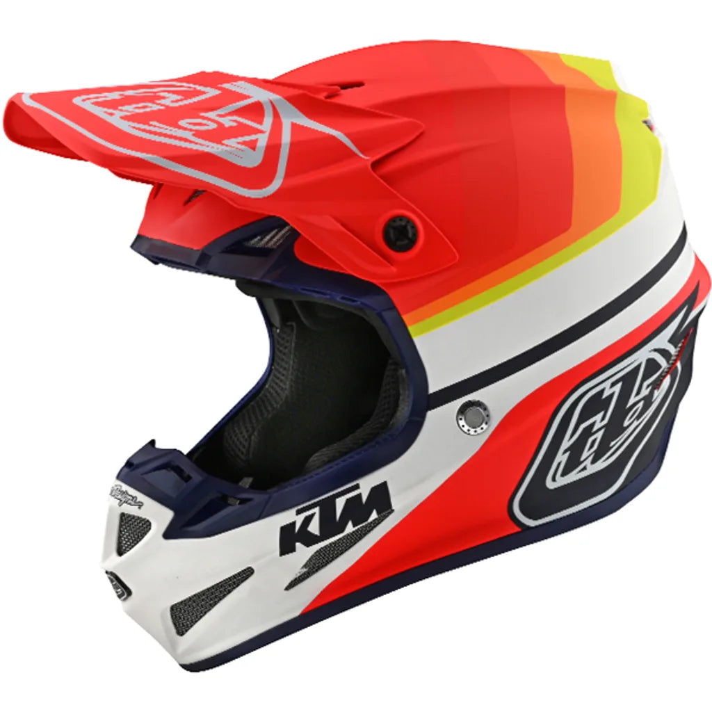 Troy Lee Designs SE4 KTM Mirage Composite Gloss Helmet White/Red