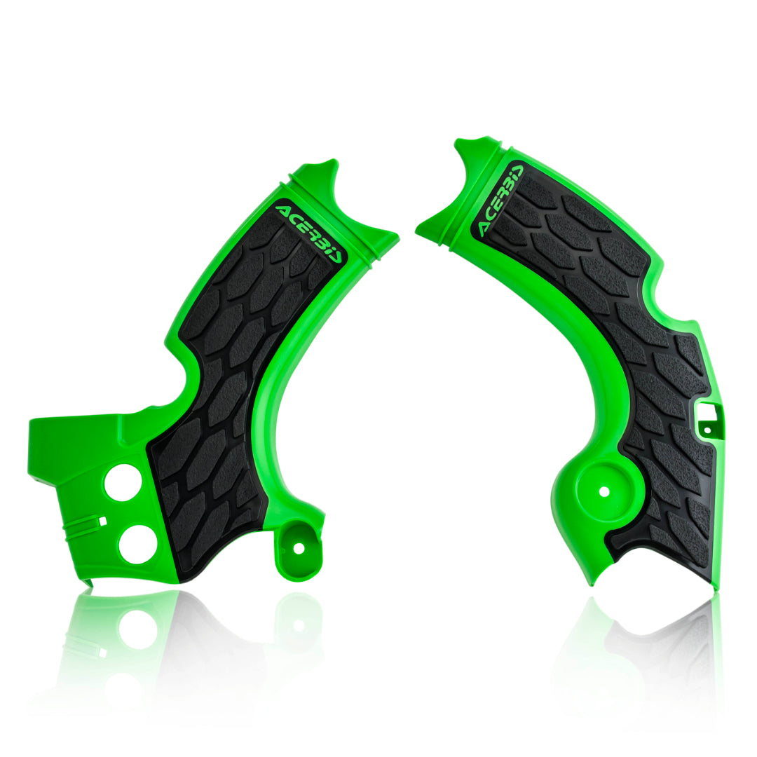 Acerbis X-Grip Frame Guards KAWASAKI KXF 250 2015-2020 Green/Black