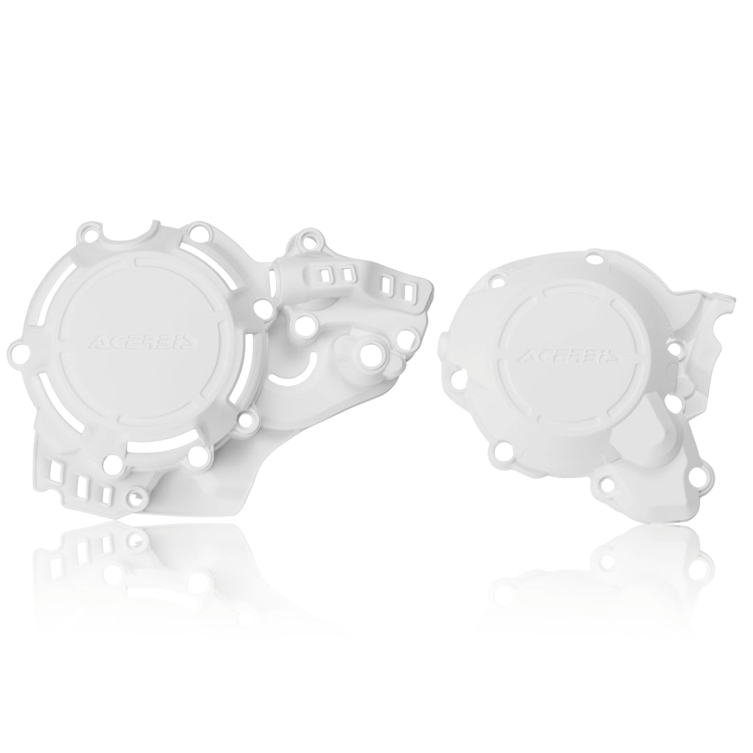 Acerbis X-Power Engine Cover Set KTM SX 250 17-18, EXC 250/200 17-19, HUSKY TC 250 17-18, TE 250/300 17-19 White