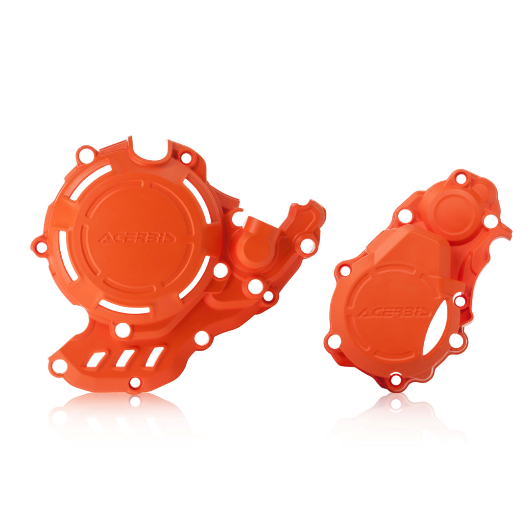 Acerbis X-Power Engine Cover Set KTM SXF 250/350 16-22, Husky FC 250/350 16-22, GasGas  MC-F 250/350 21-23 Orange