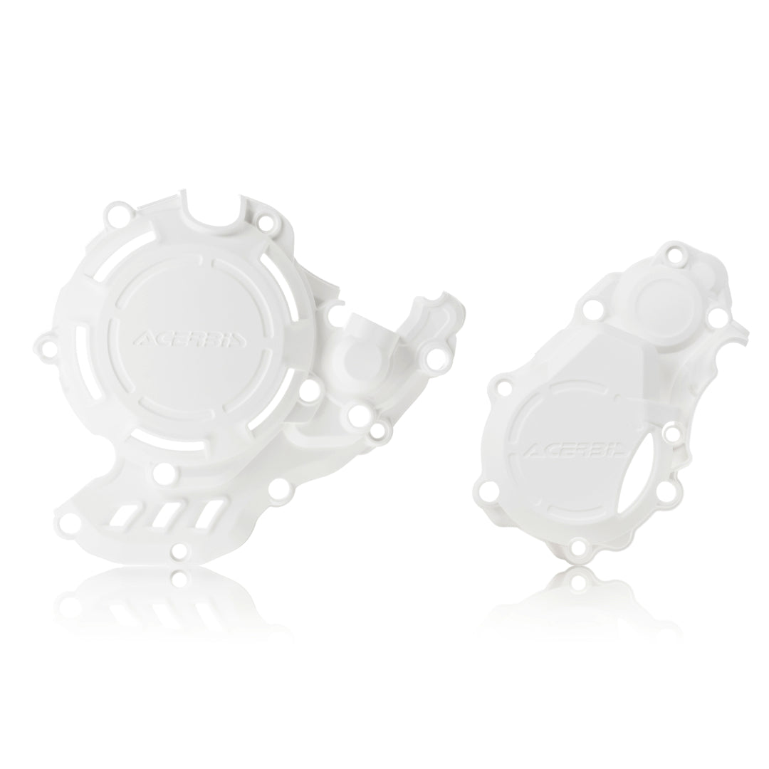 Acerbis X-Power Engine Cover Set KTM SXF 250/350 16-22, Husky FC 250/350 16-22, GasGas  MC-F 250/350 21-23 White