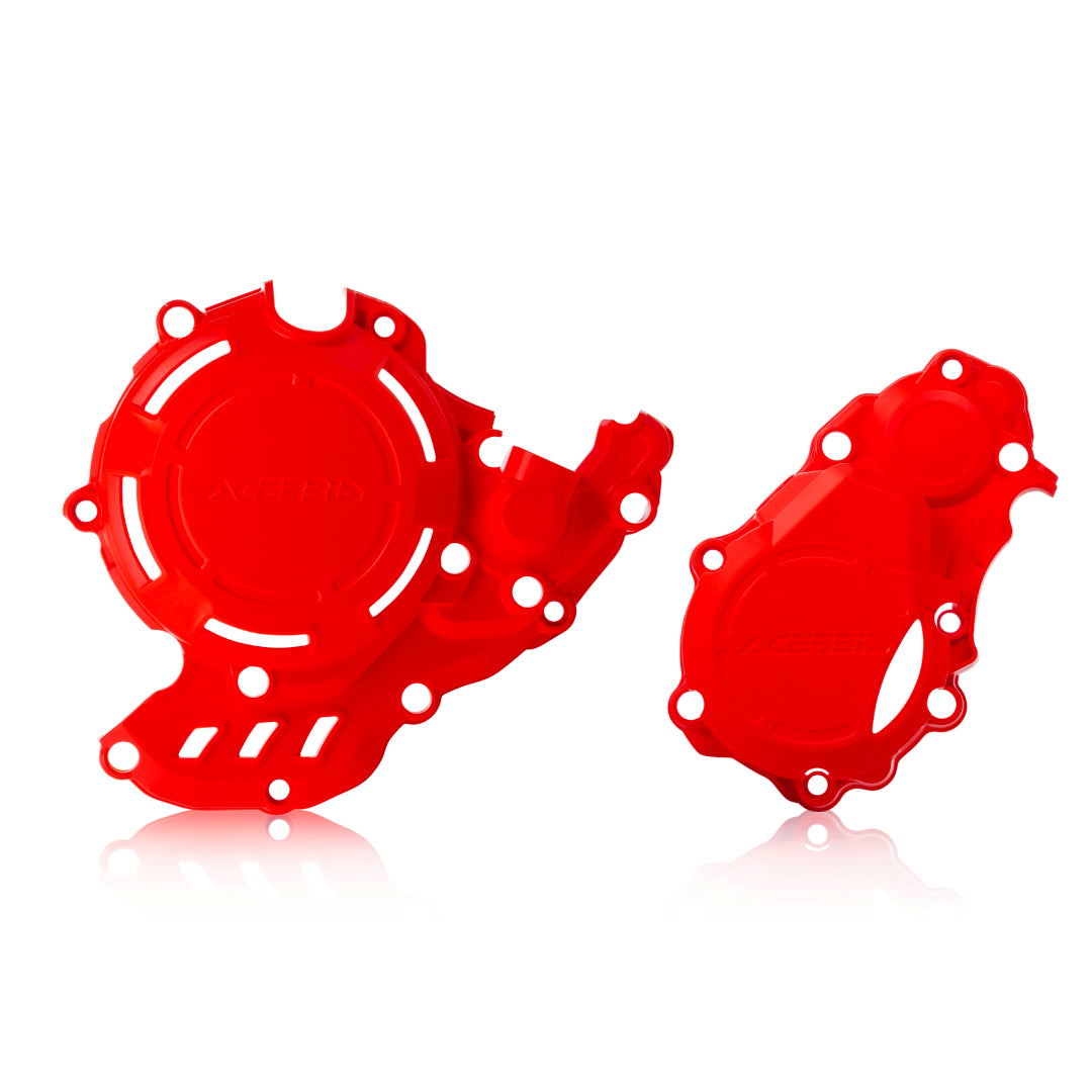 Acerbis X-Power Engine Cover Set KTM SXF 250/350 16-22, Husky FC 250/350 16-22, GasGas  MC-F 250/350 21-23 Red