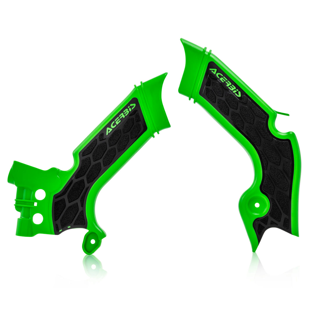 Acerbis X-Grip Frame Guards KAWASAKI KXF 450 2019-2023 Green/Black