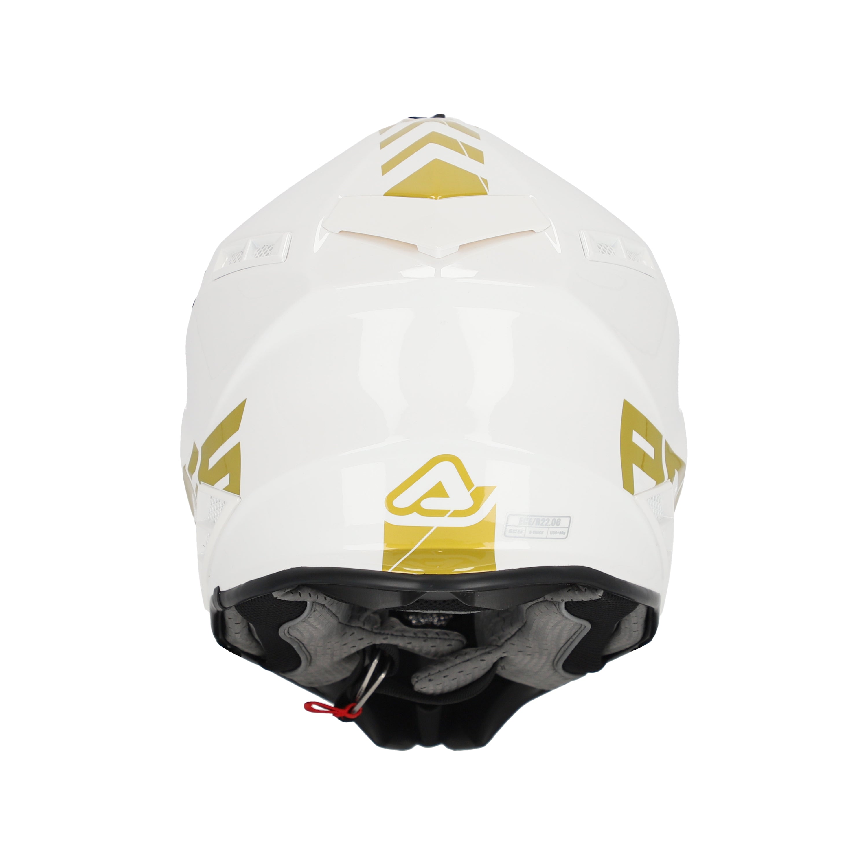 Acerbis X-Track MX Helmet Glossy White/Gold