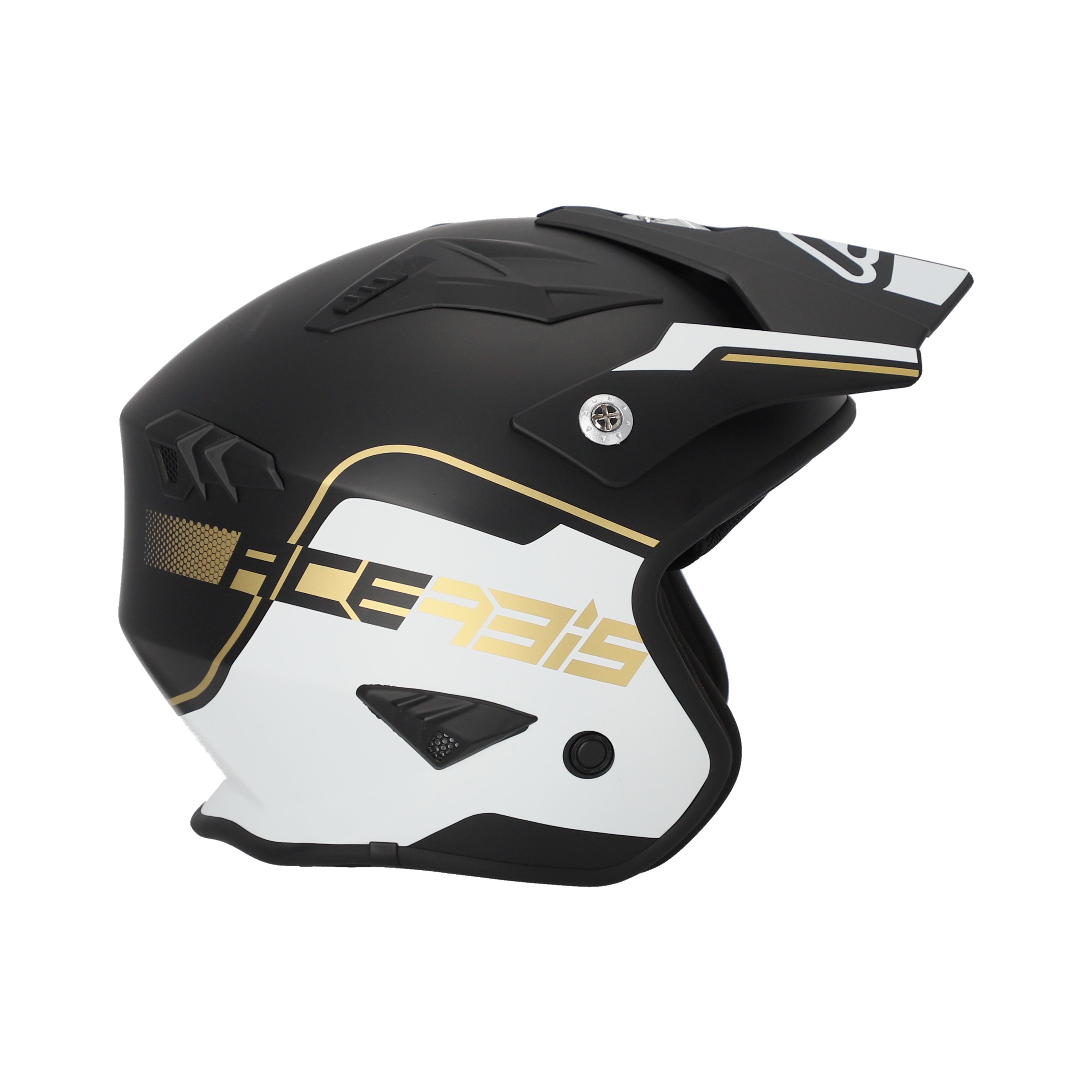 Acerbis Jet Aria Trials Helmet White/Black/Gold