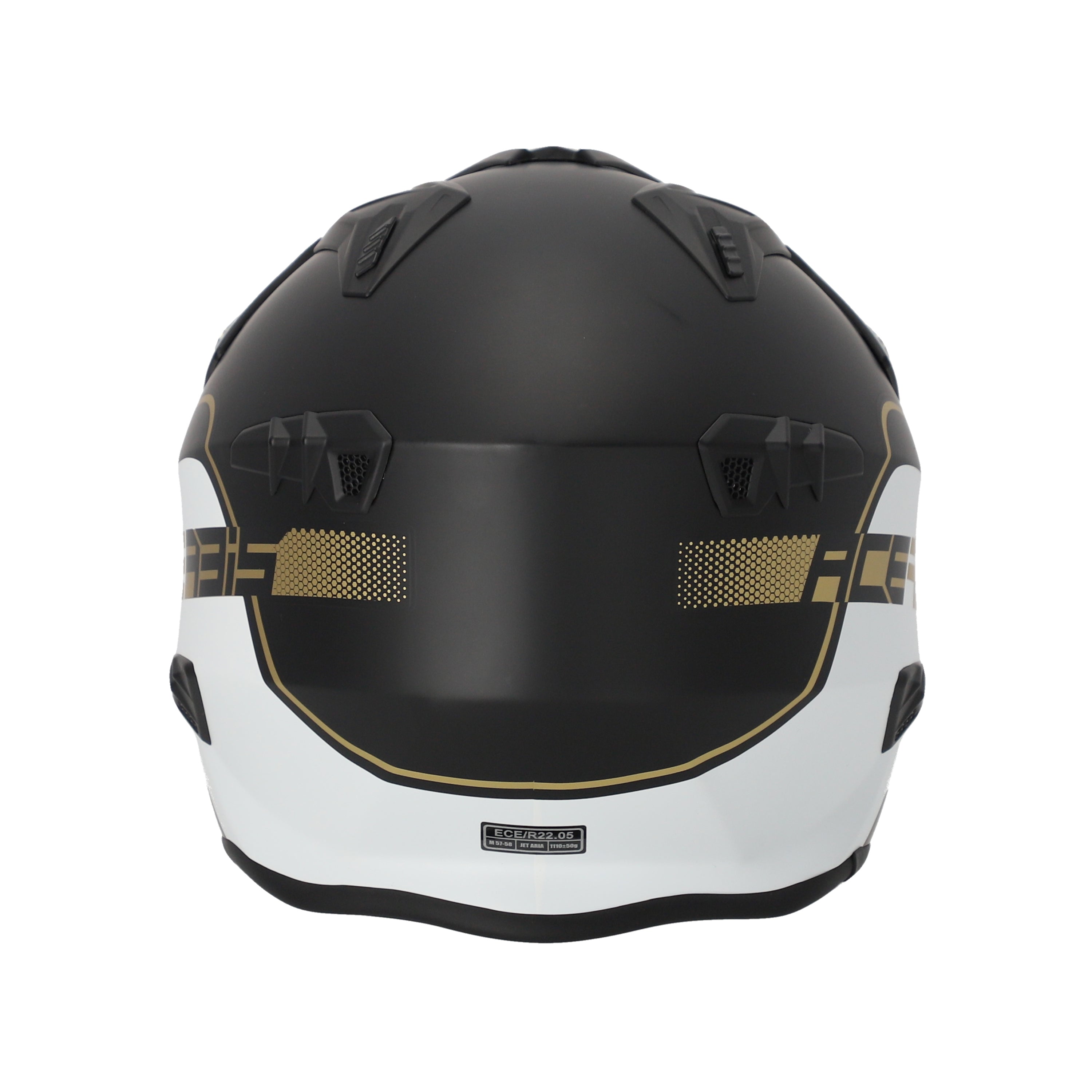 Acerbis Jet Aria Trials Helmet White/Black/Gold