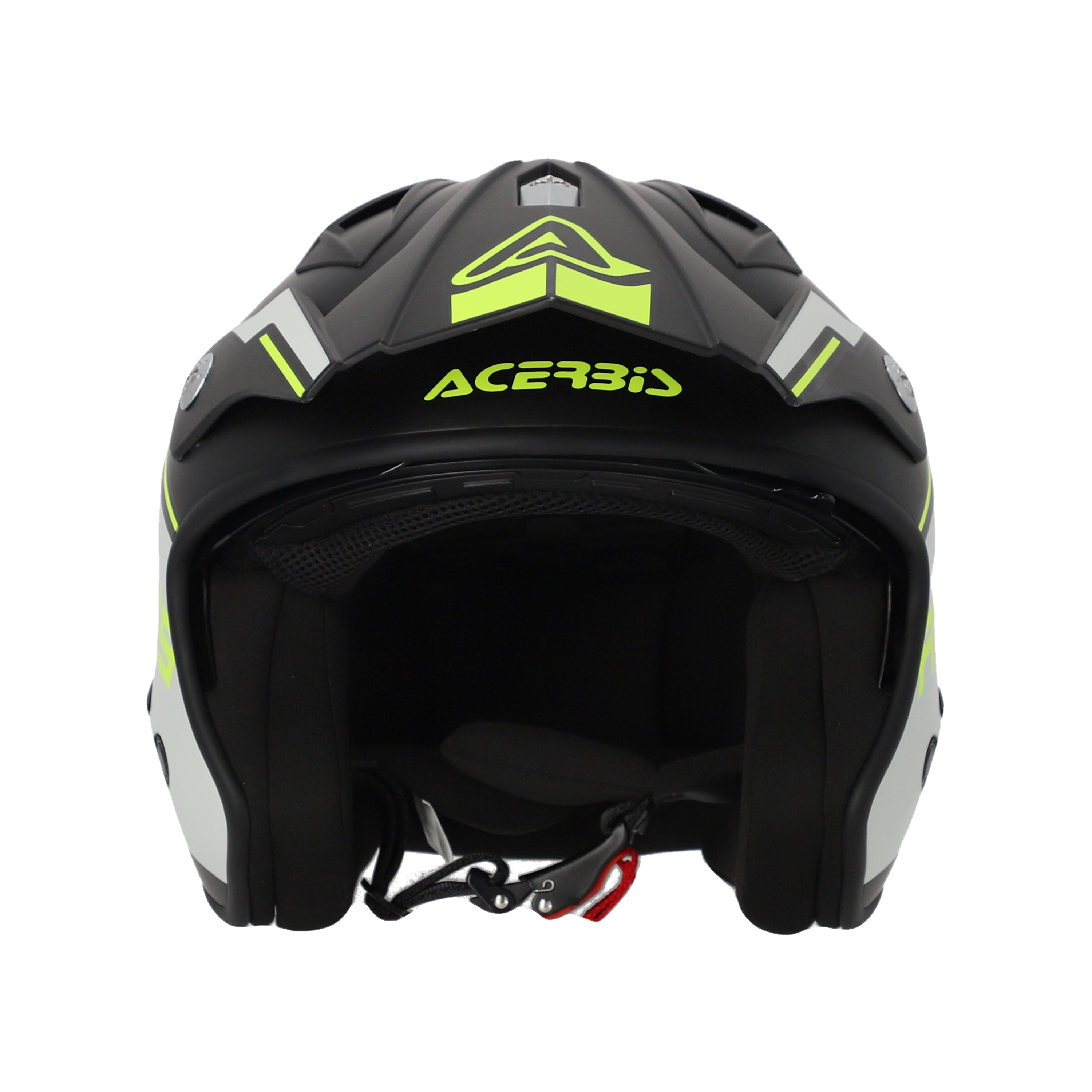 Acerbis Jet Aria Trials Helmet Black/Fluo Yellow