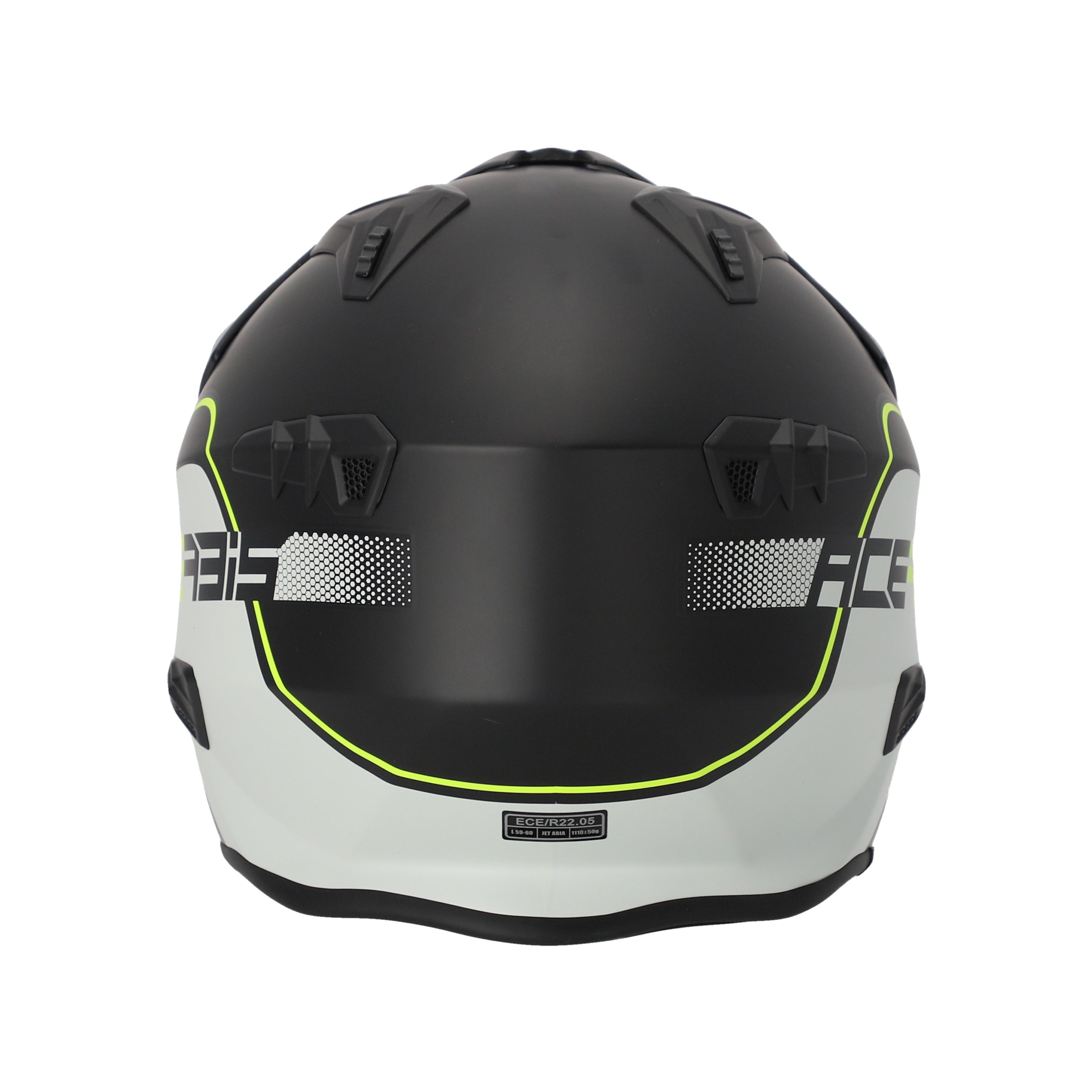 Acerbis Jet Aria Trials Helmet Black/Fluo Yellow