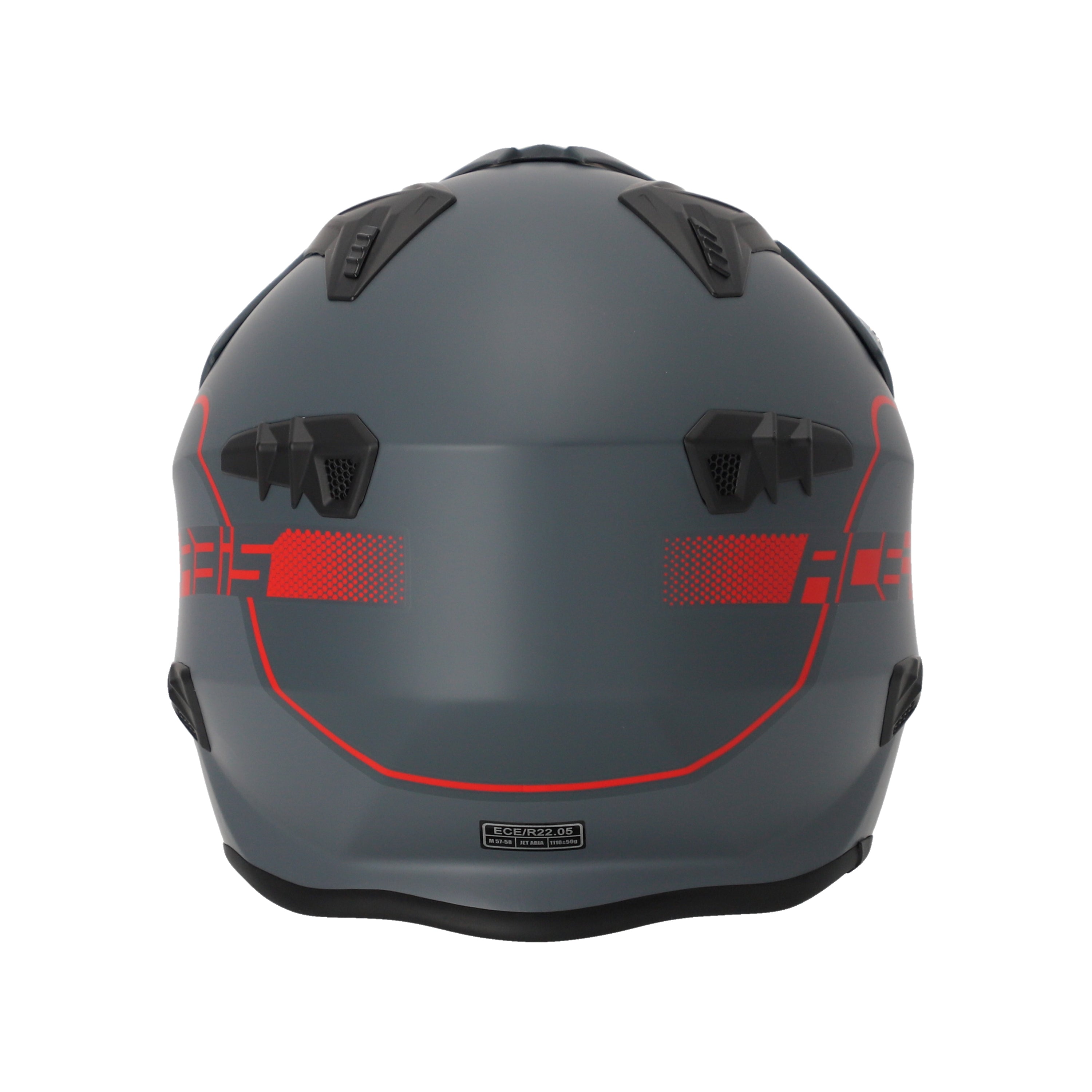 Acerbis Jet Aria Trials Helmet Grey/Red