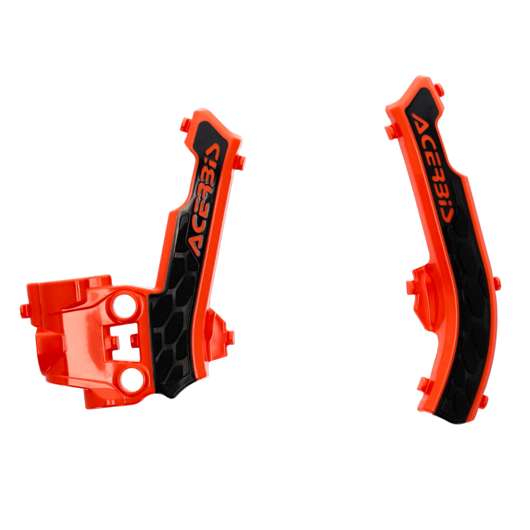 Acerbis X-Grip Frame Guards KTM SX 50 16-23, HUSKY TC 50 17-23, GAS GAS MC 50 21-23 Orange/Black