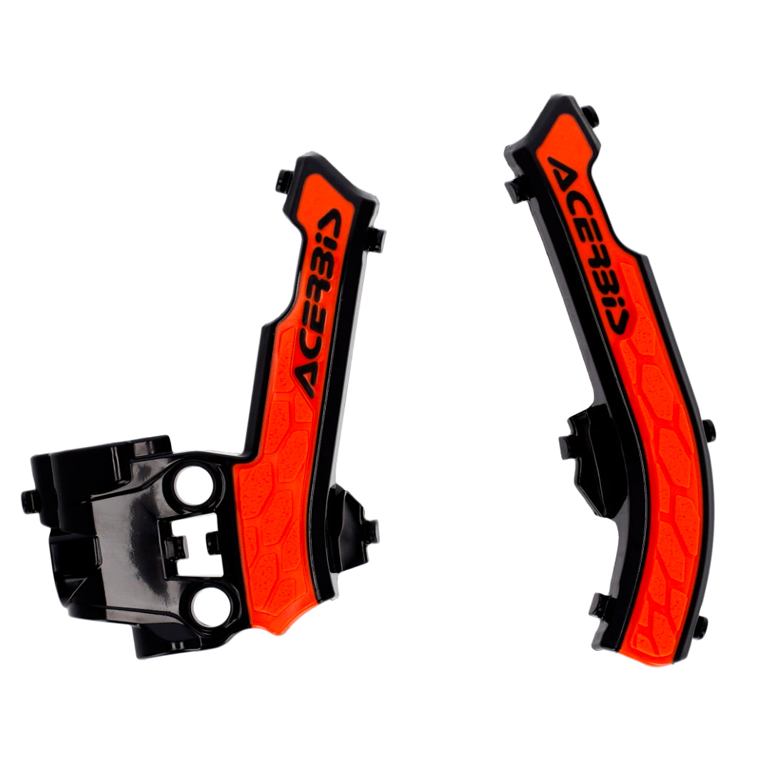 Acerbis X-Grip Frame Guards KTM SX 50 16-23, HUSKY TC 50 17-23, GAS GAS MC 50 21-23 Black/Orange