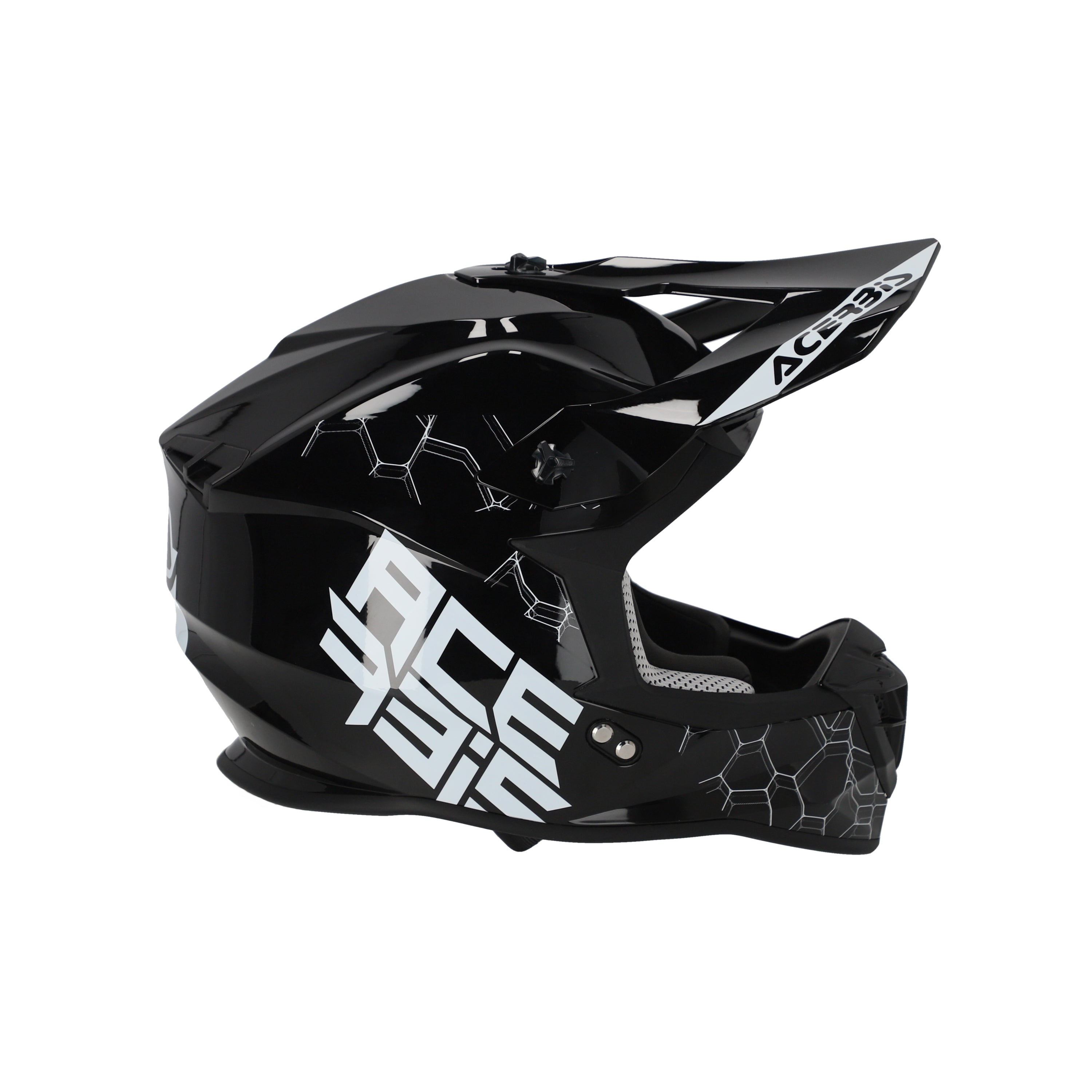 Acerbis Linear Solid MX Helmet Glossy Black