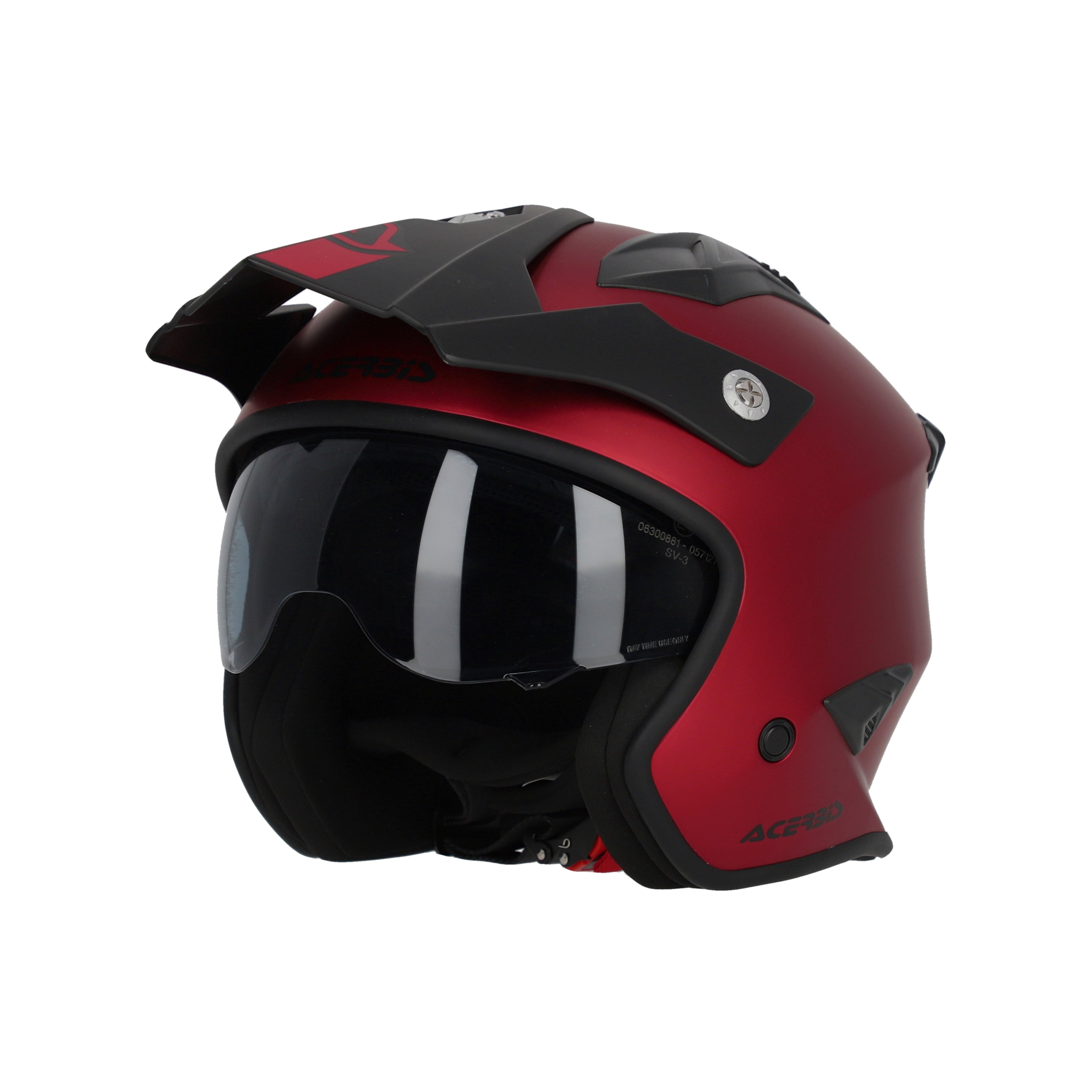 Acerbis Jet Aria Trials Helmet Metalic Red