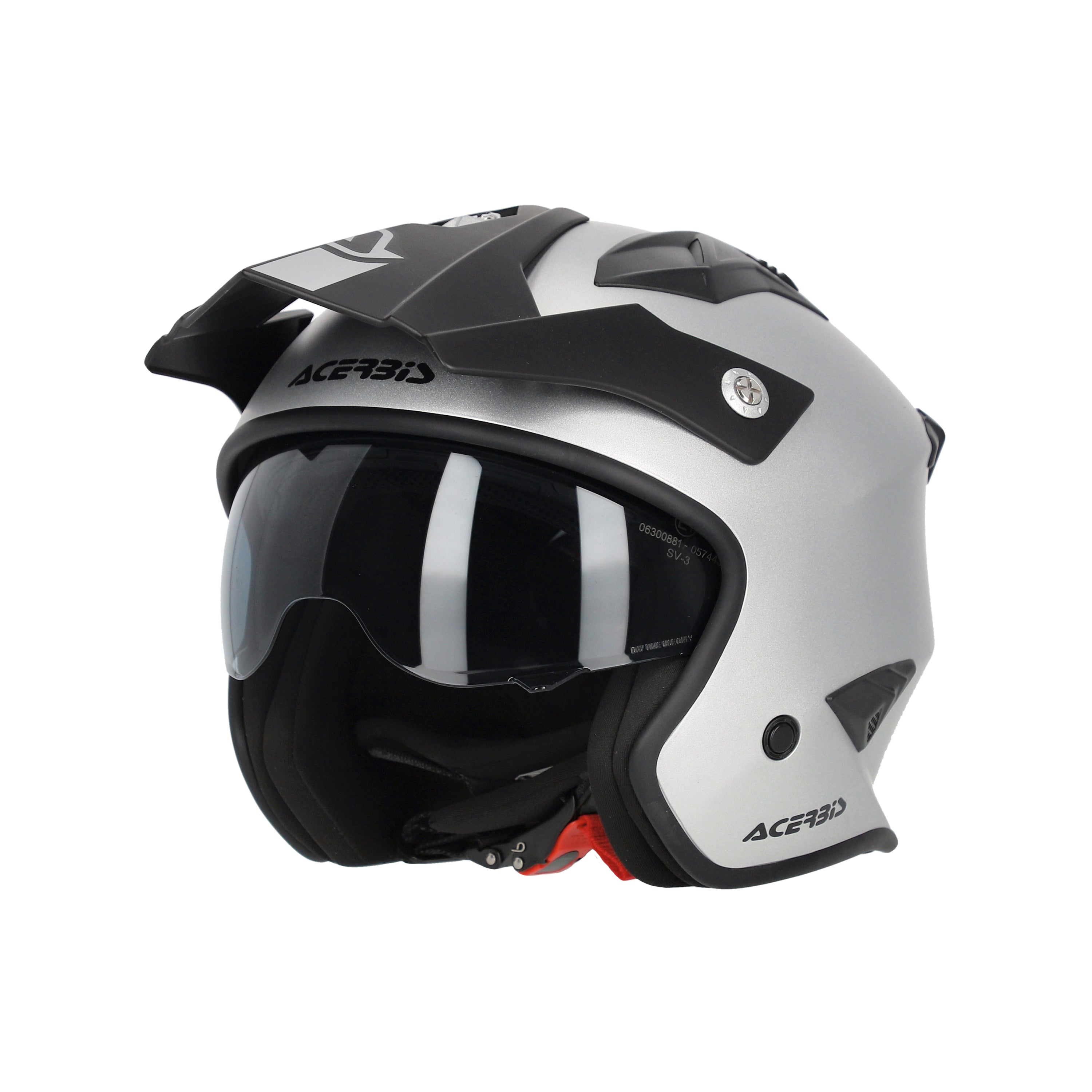 Acerbis Jet Aria Trials Helmet Metalic Silver