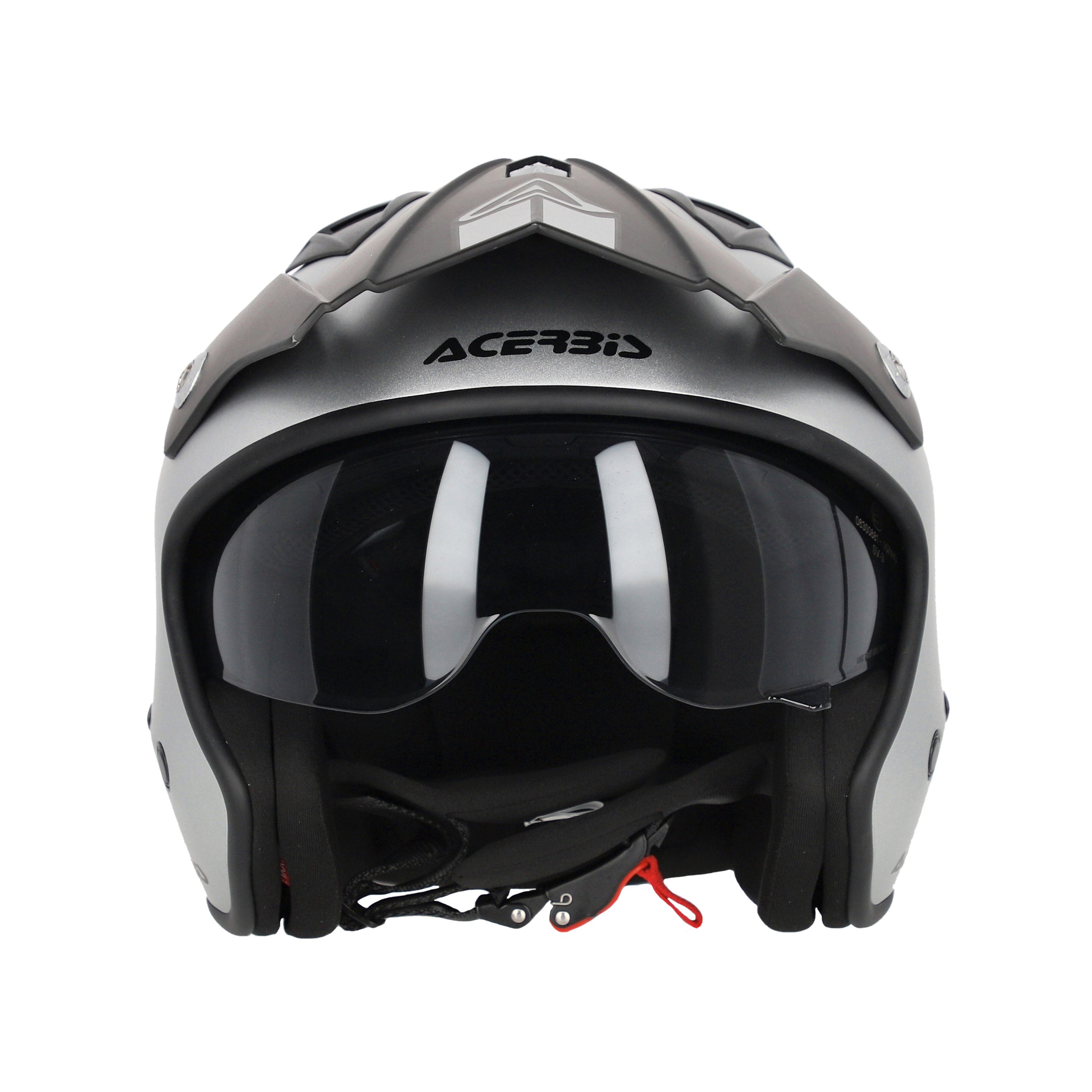 Acerbis Jet Aria Trials Helmet Metalic Silver