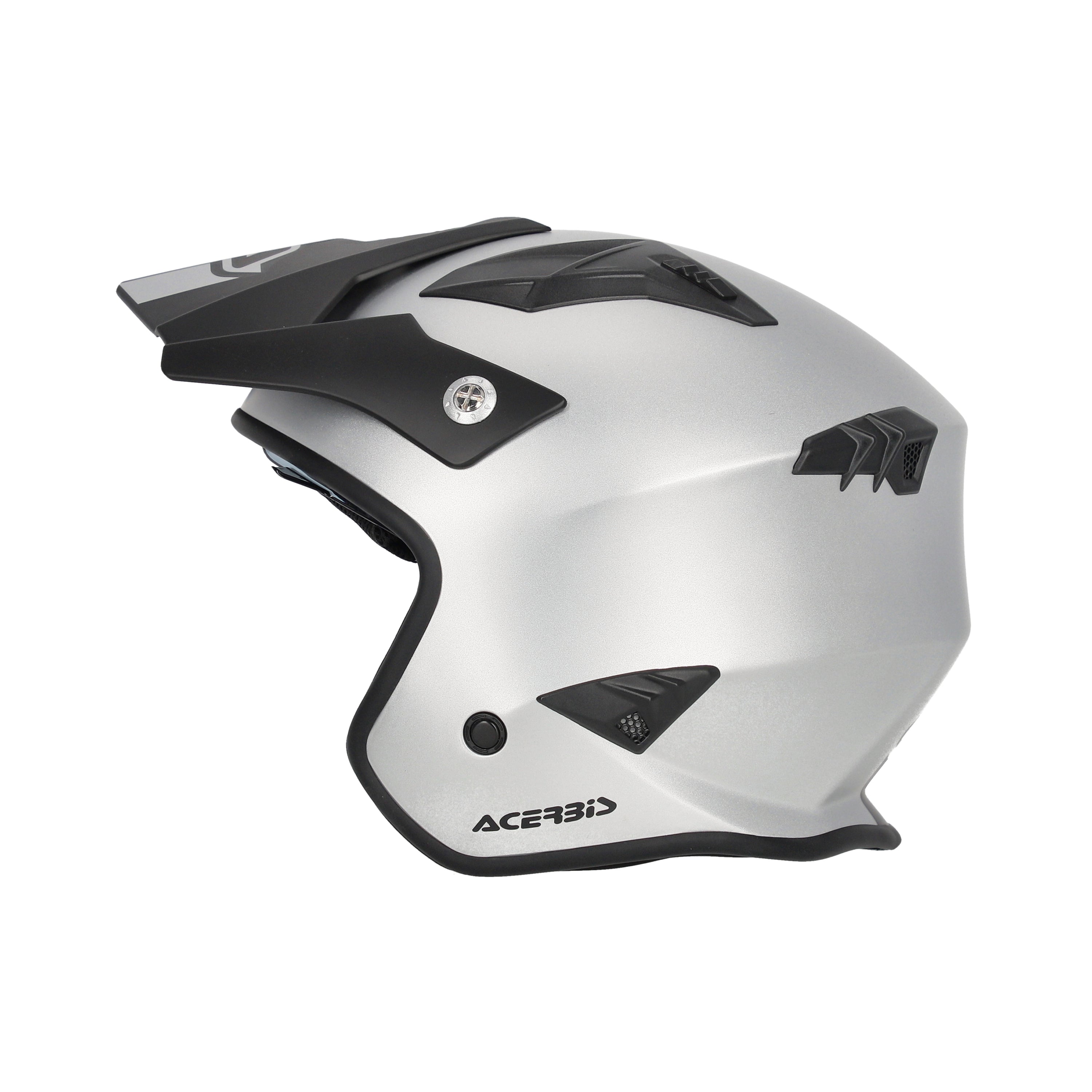 Acerbis Jet Aria Trials Helmet Metalic Silver