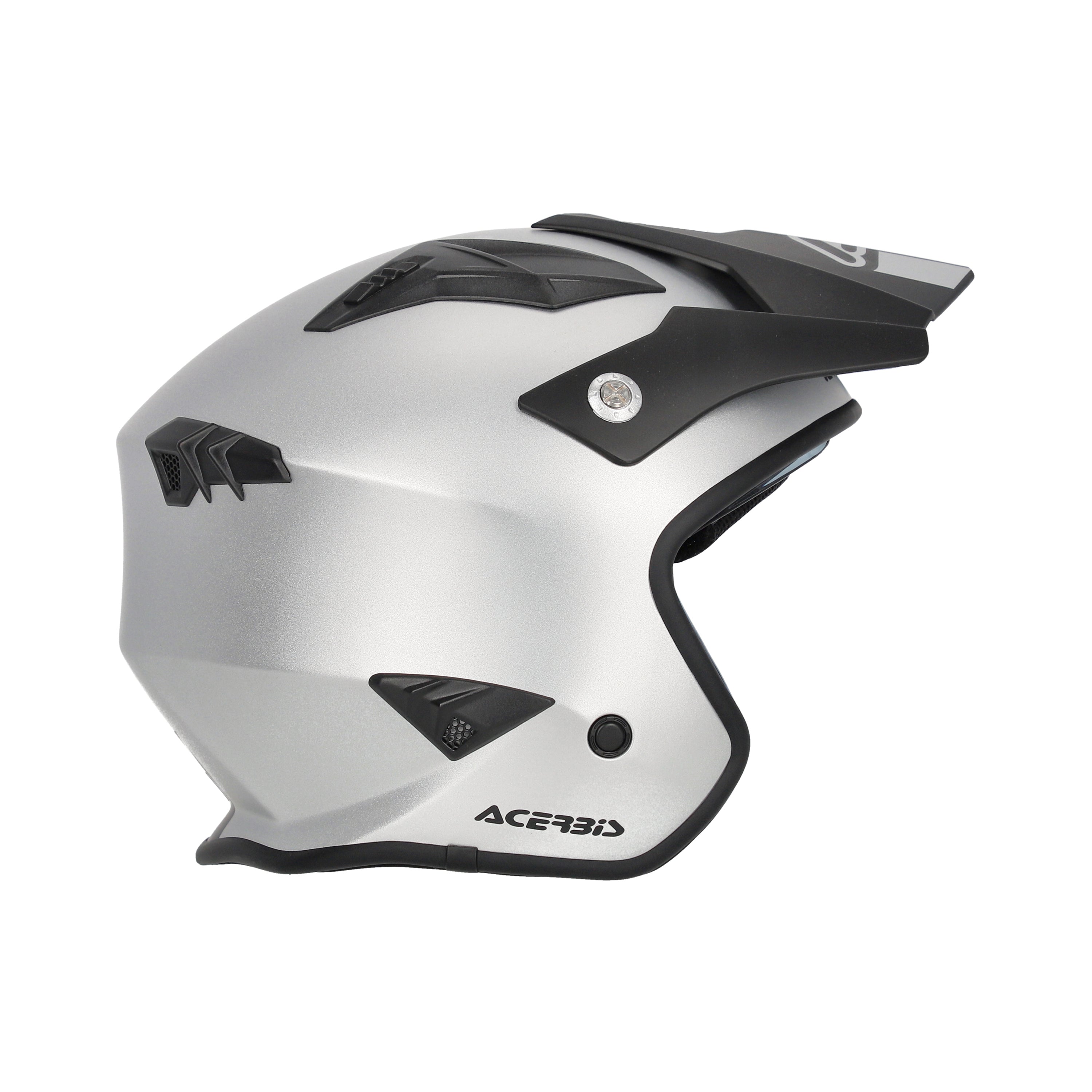 Acerbis Jet Aria Trials Helmet Metalic Silver