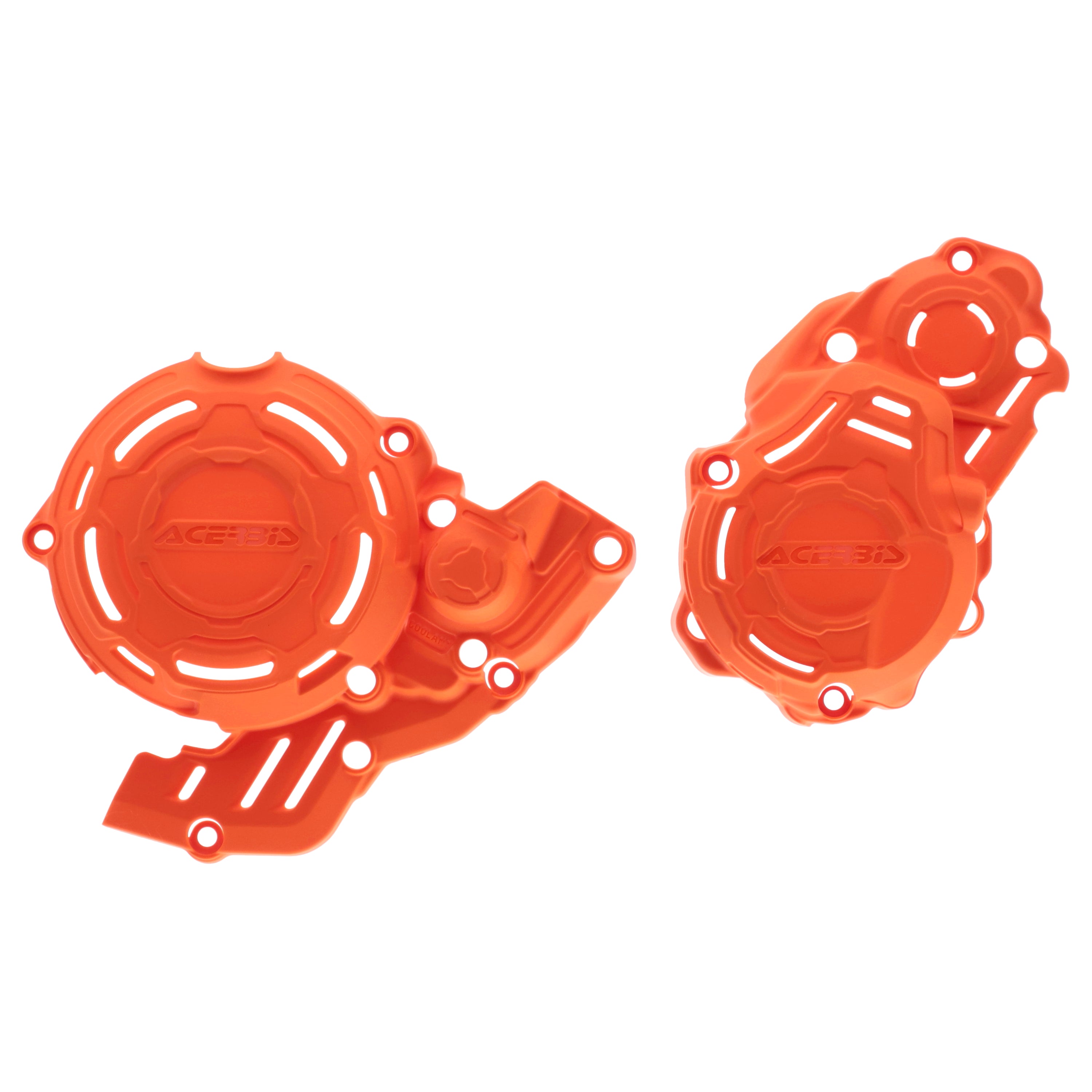 Acerbis X-Power Engine Cover Set KTM EXC-F 250/350 24-25, Husky FE 250/350 24-25, GasGas EC 250F/350F 24-25 Orange