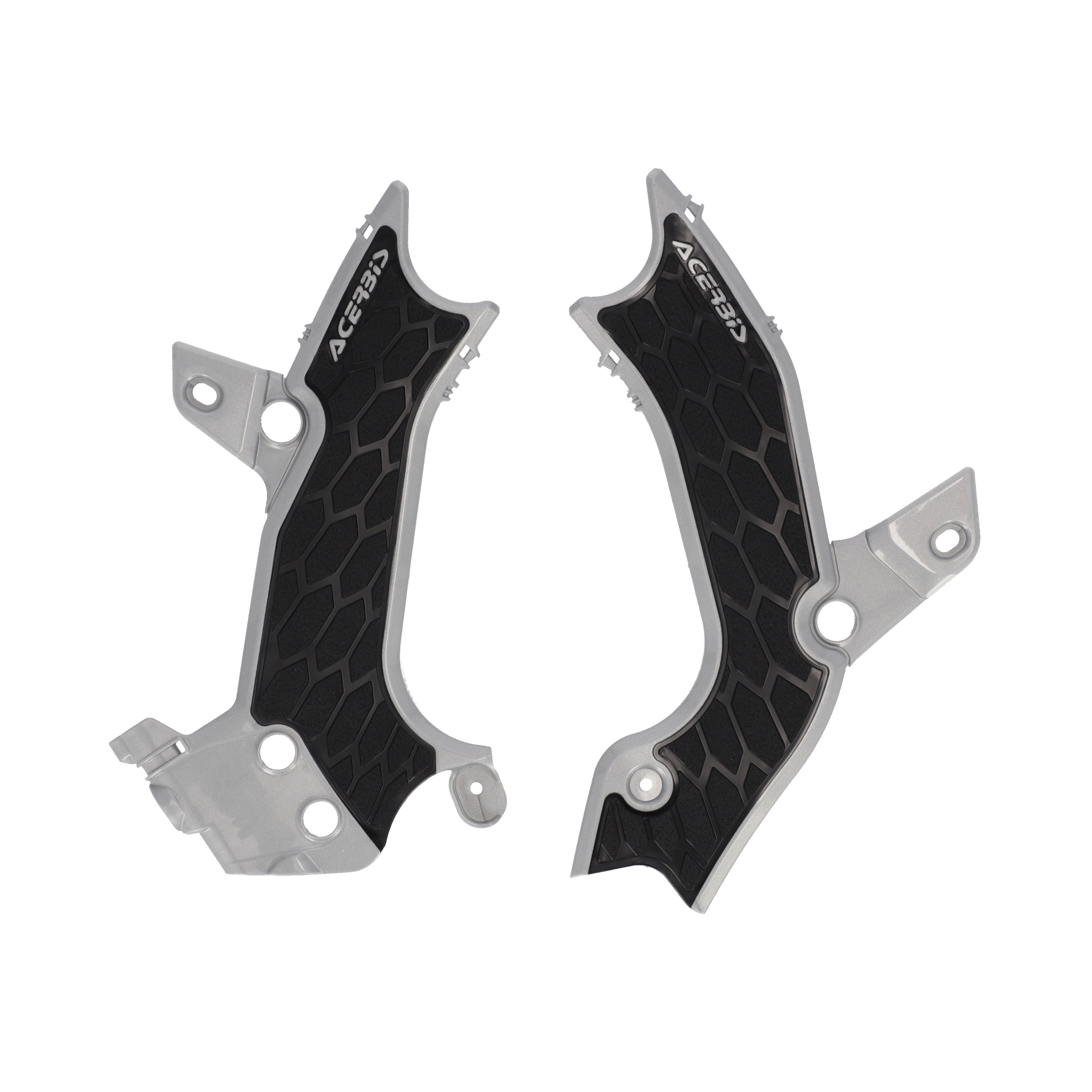 Acerbis X-Grip Frame Guards KAWASAKI KXF 450 2024, KX 450X 2024 Grey/Black