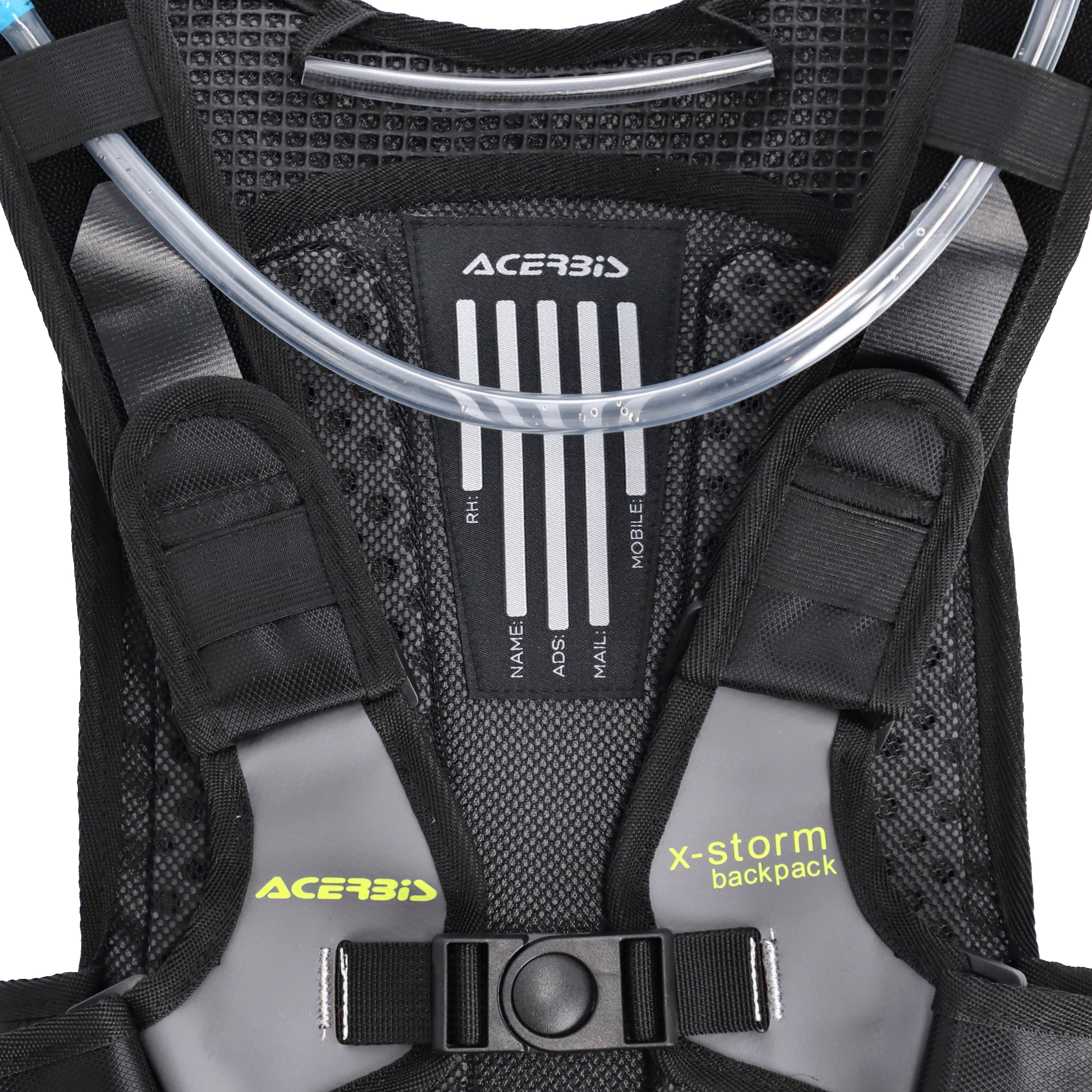 Acerbis X-Storm Hydration Drink Backpack  - With 3 Litre Bladder Black/Grey