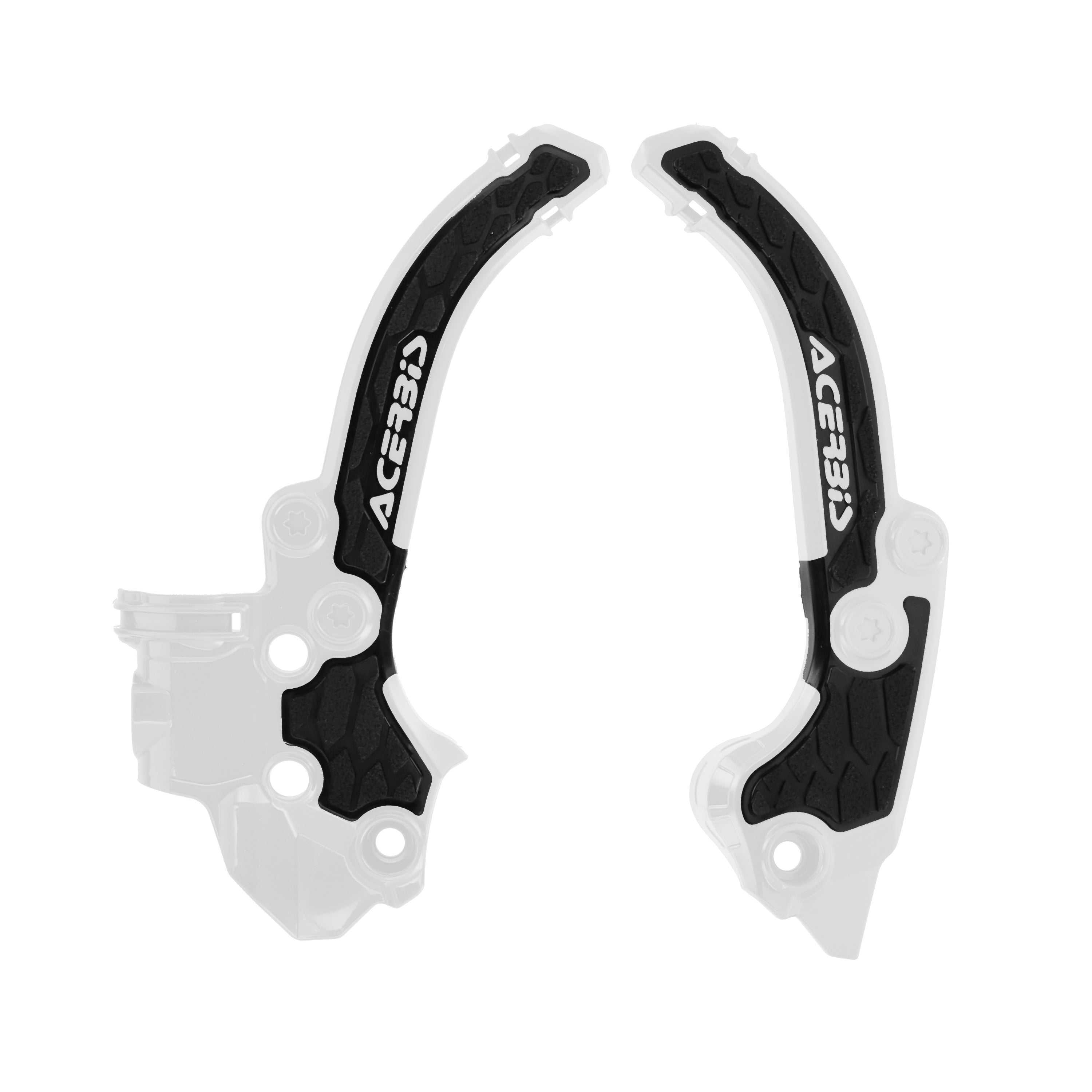 Acerbis X-Grip Frame Guards KTM SX 50 2024-25, HUSKY TC 50 2024-25, GAS GAS MC 50 2024-25 White/Black