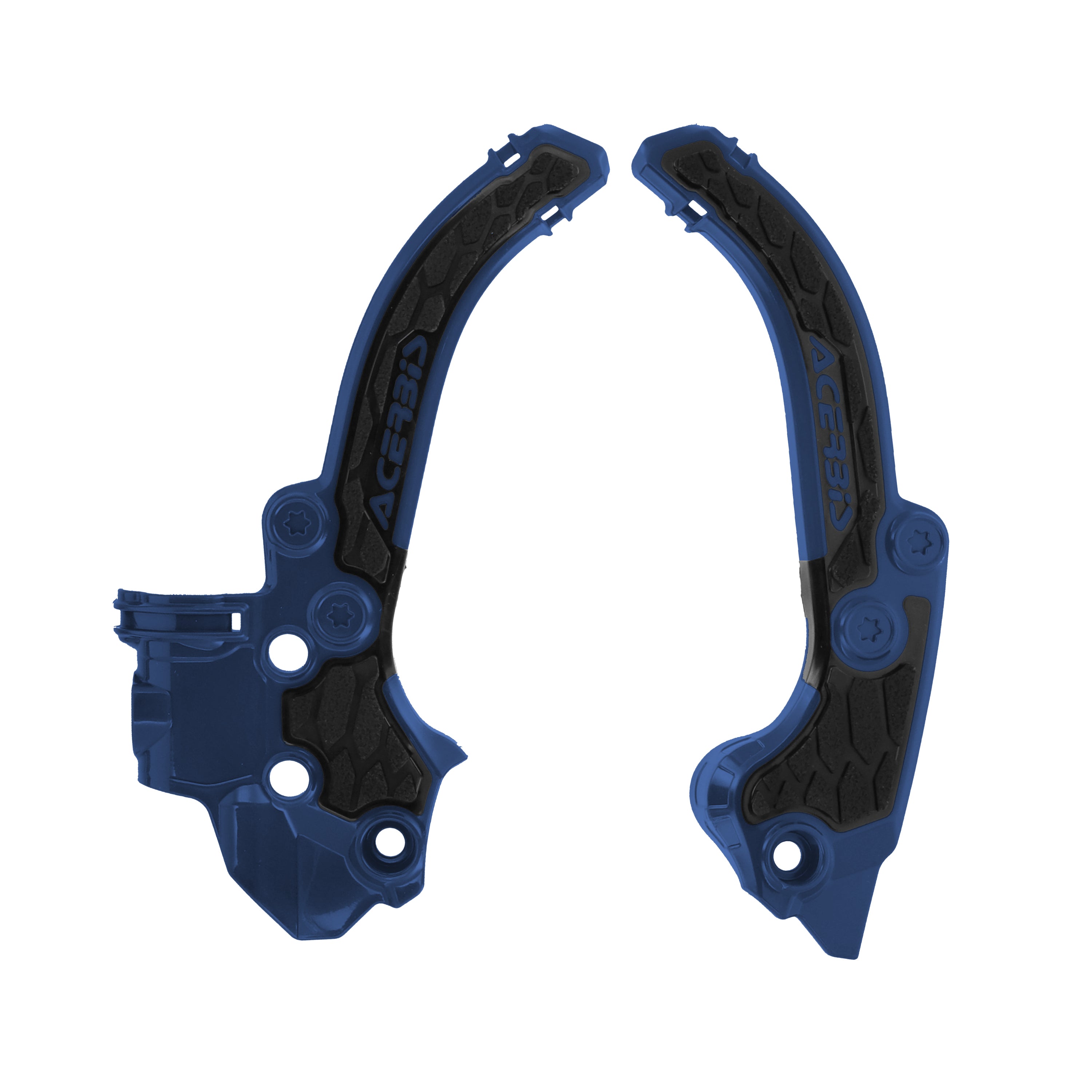 Acerbis X-Grip Frame Guards KTM SX 50 2024-25, HUSKY TC 50 2024-25, GAS GAS MC 50 2024-25 Blue/Black