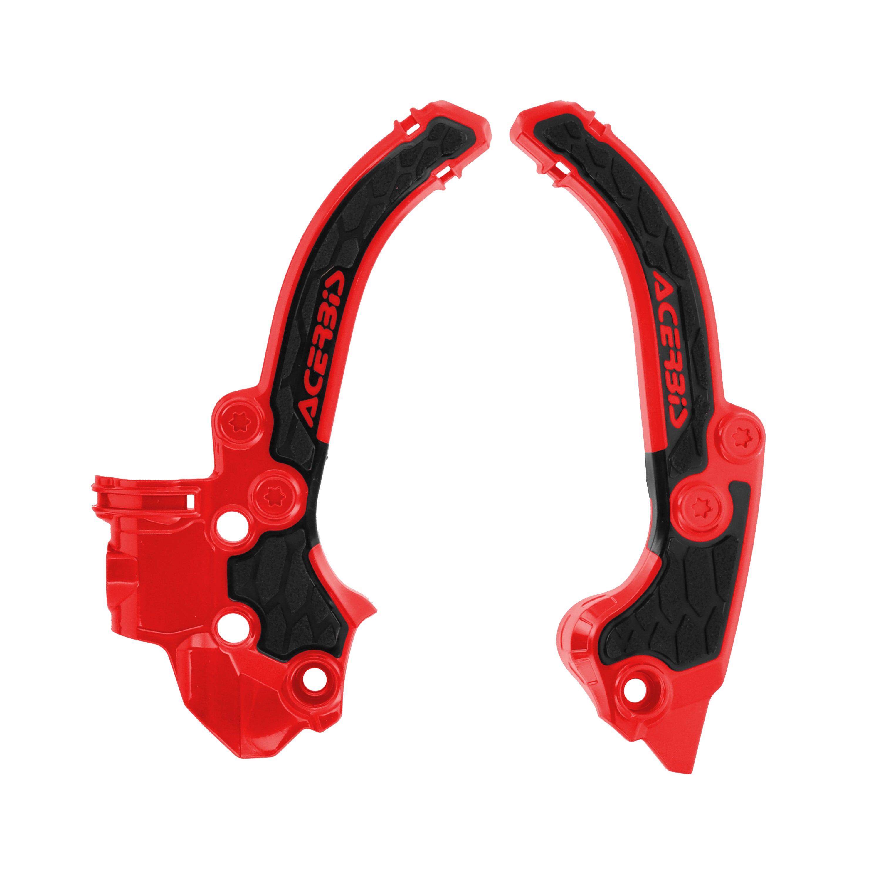 Acerbis X-Grip Frame Guards KTM SX 50 2024-25, HUSKY TC 50 2024-25, GAS GAS MC 50 2024-25 Red/Black