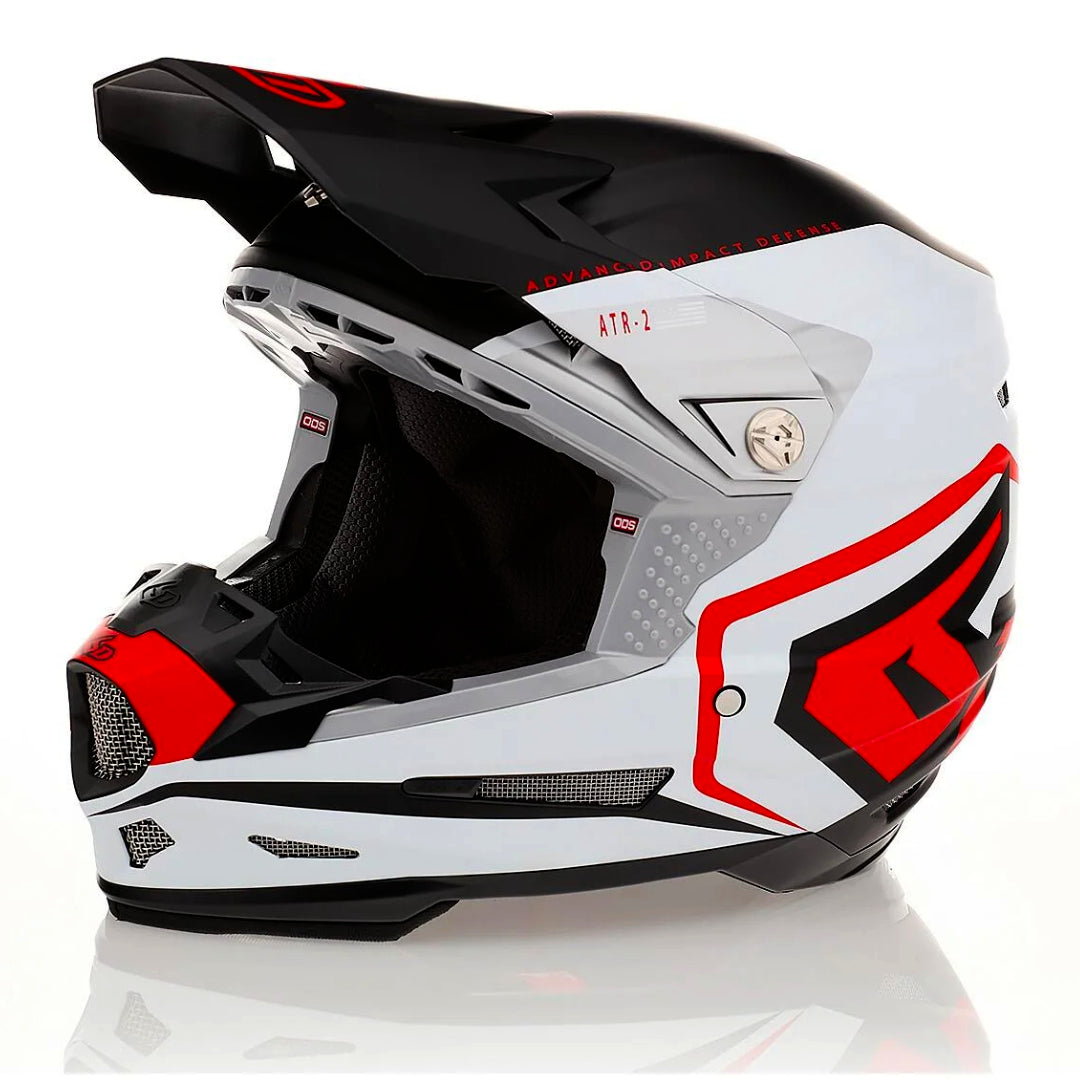 6D ATR-2 MX Helmet Delta Red White