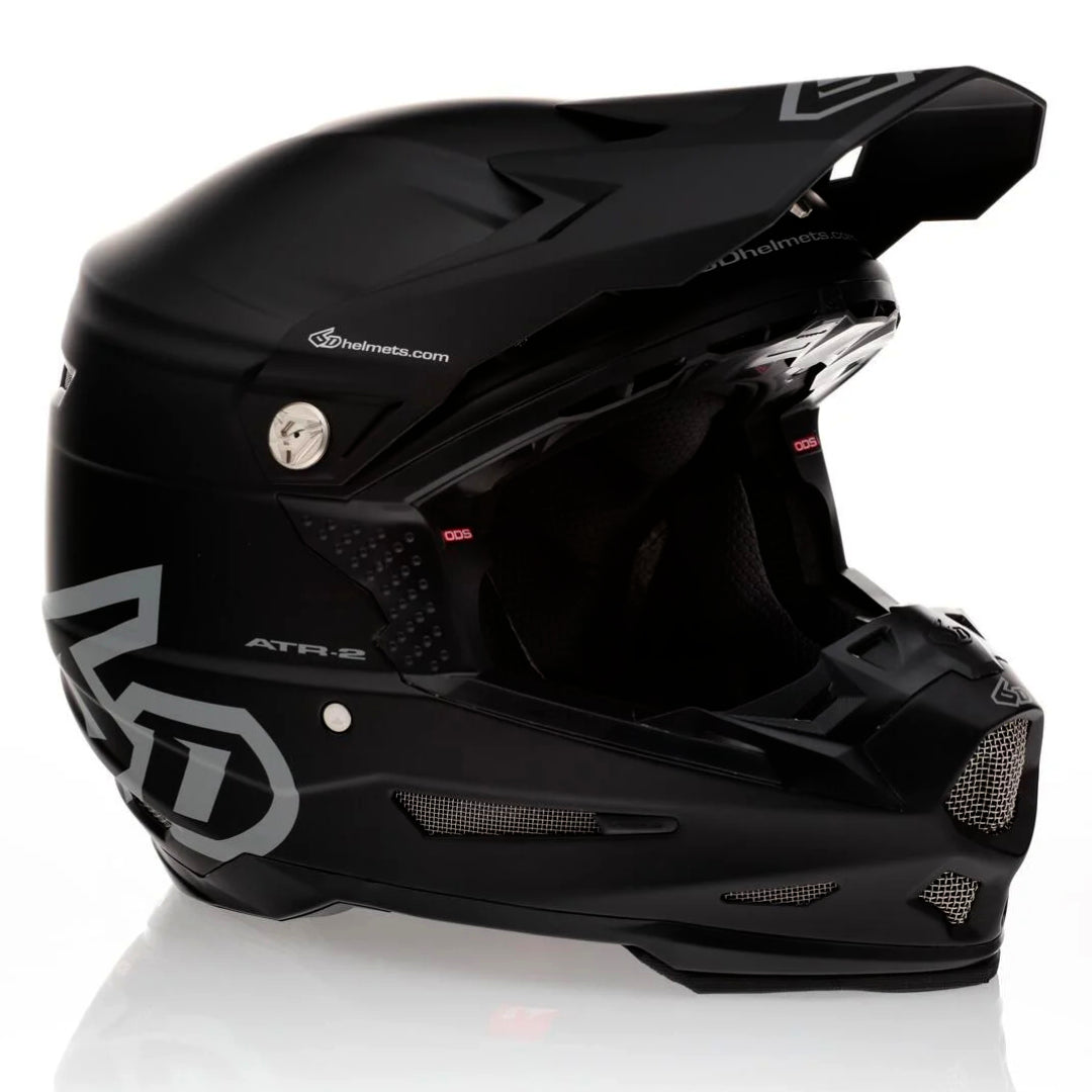 6D ATR-2Y Youth MX Helmet Solid Matte Black