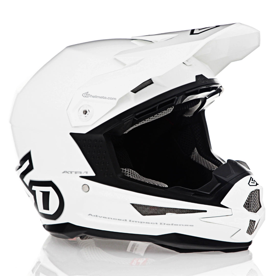 6D ATR-1 MX Helmet Gloss White