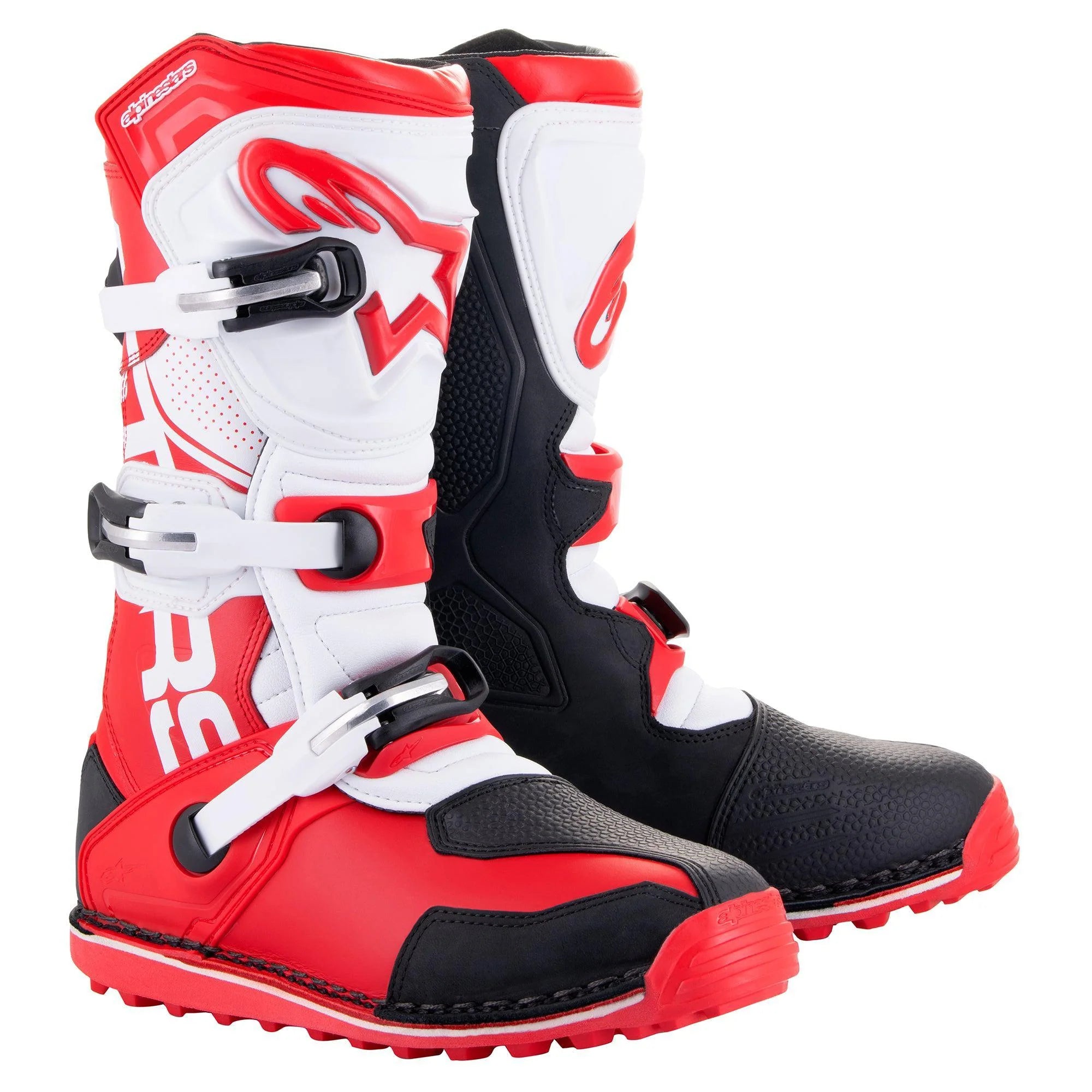 Alpinestars Tech-T Trials Boots Bright Red/Black/White