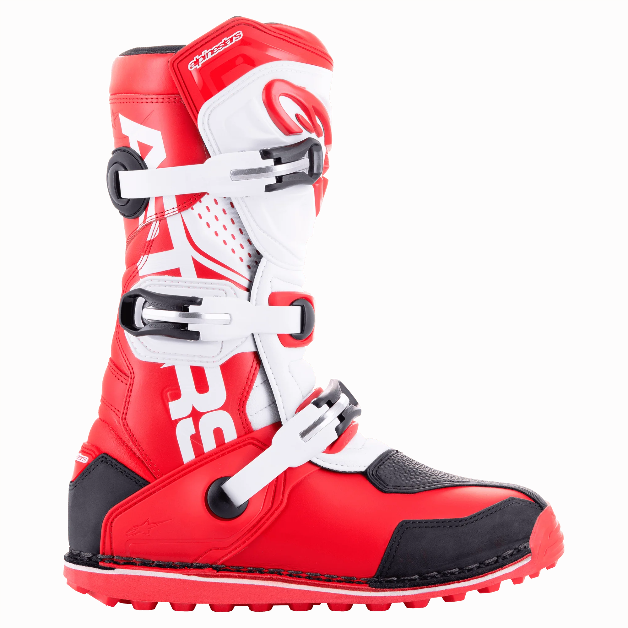 Alpinestars Tech-T Trials Boots Bright Red/Black/White