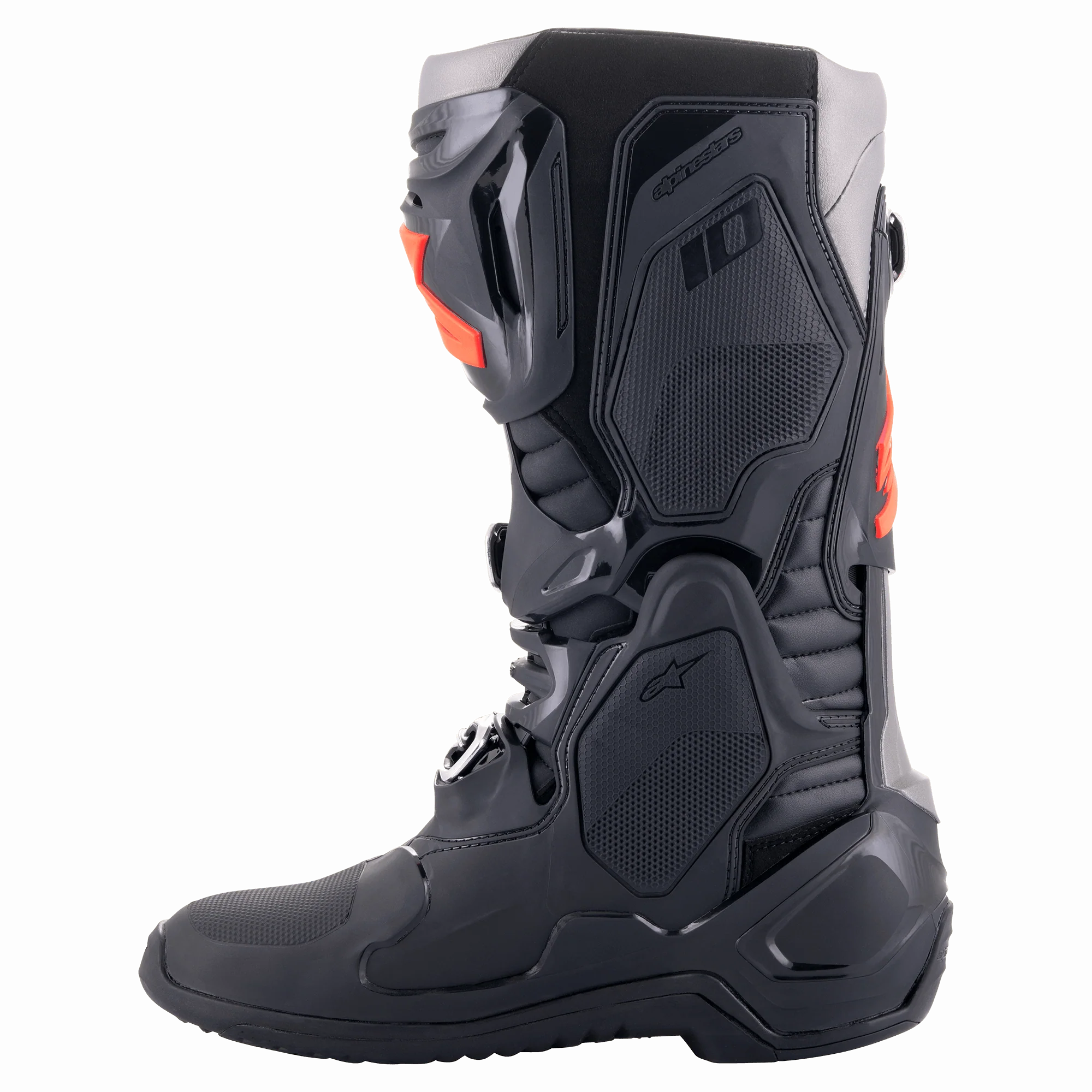 Alpinestars Tech 10 Motocross Boots Black/Red Fluo