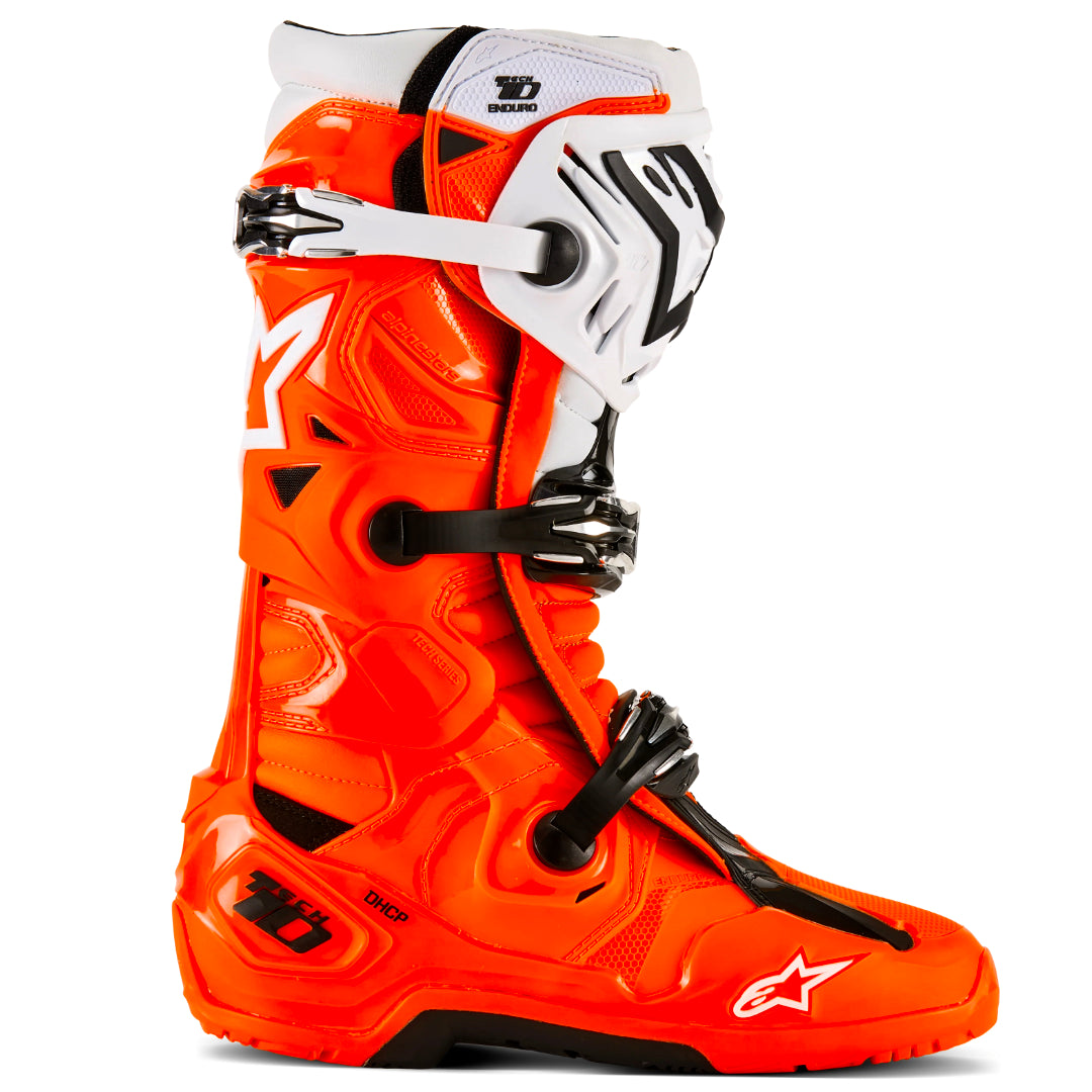 Alpinestars Tech 10 Enduro Boots Orange Fluo