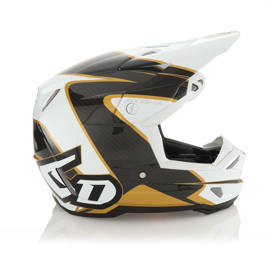 6D ATR-3 MX Helmet Wave Gloss Gold/White