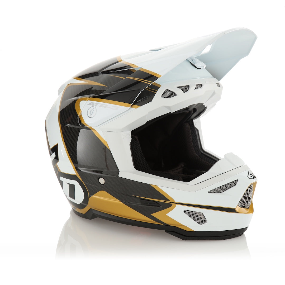 6D ATR-3 MX Helmet Wave Gloss Gold/White