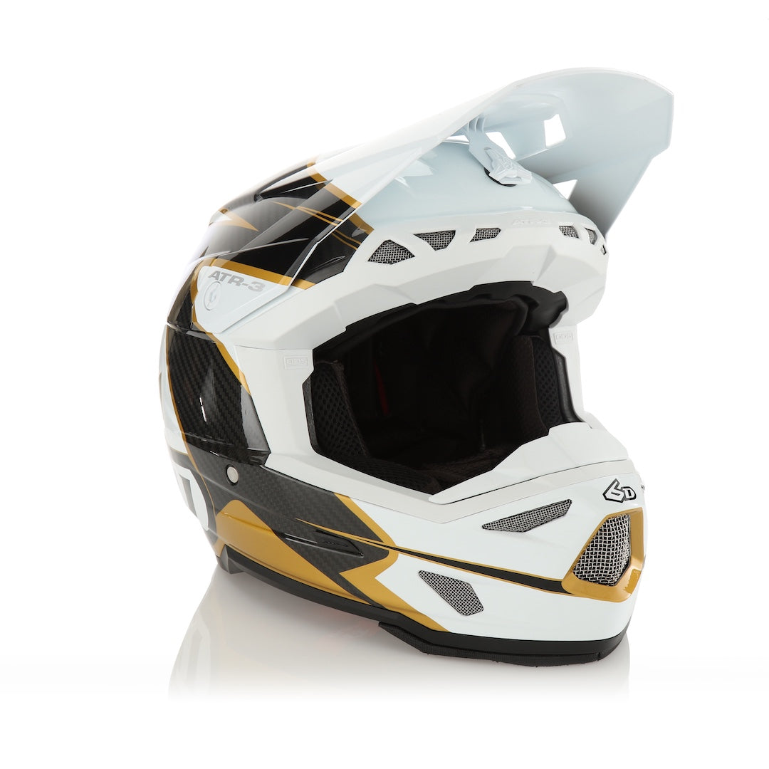 6D ATR-3 MX Helmet Wave Gloss Gold/White