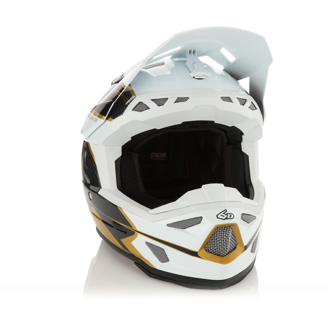 6D ATR-3 MX Helmet Wave Gloss Gold/White