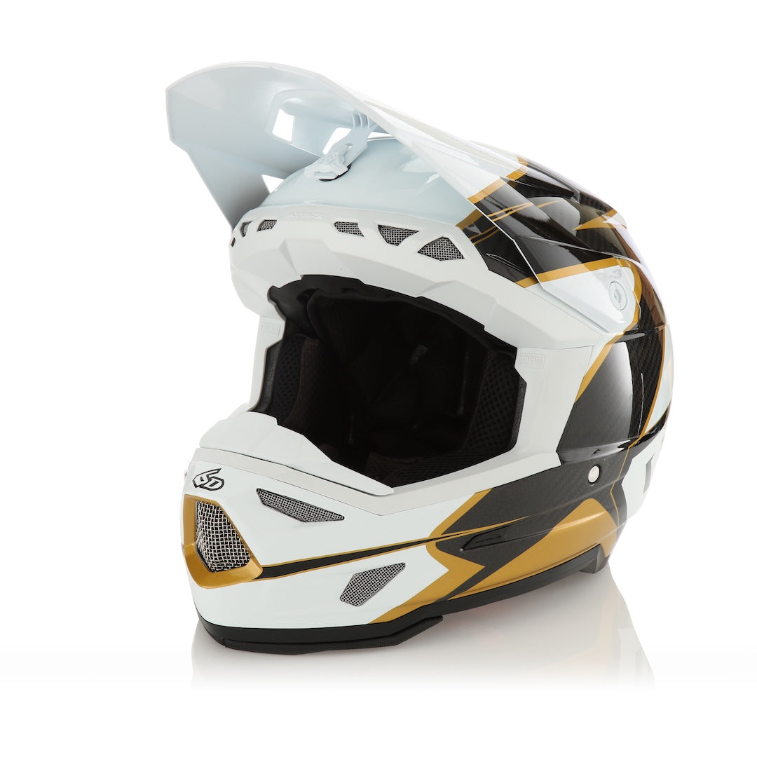 6D ATR-3 MX Helmet Wave Gloss Gold/White