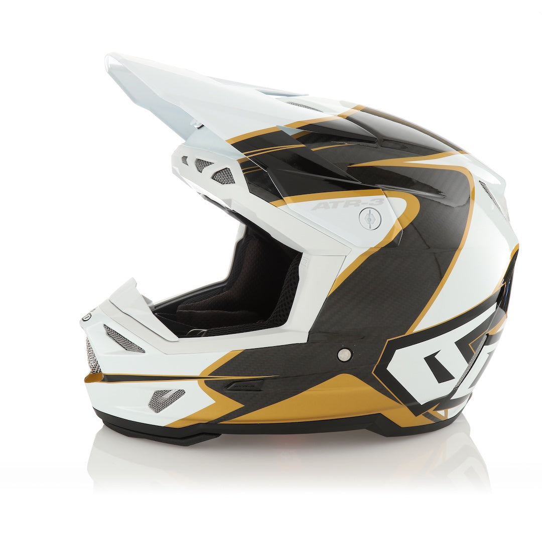 6D ATR-3 MX Helmet Wave Gloss Gold/White