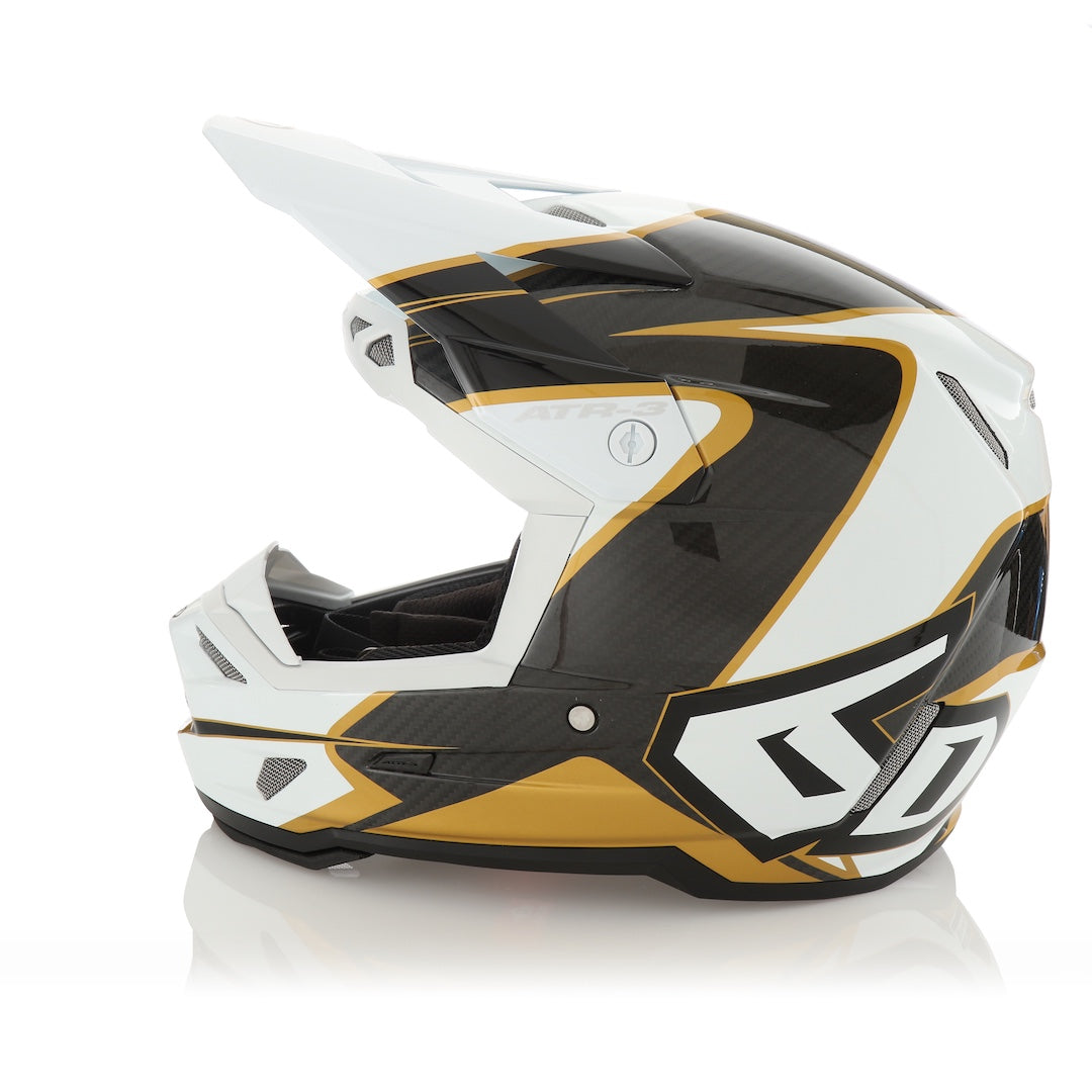 6D ATR-3 MX Helmet Wave Gloss Gold/White