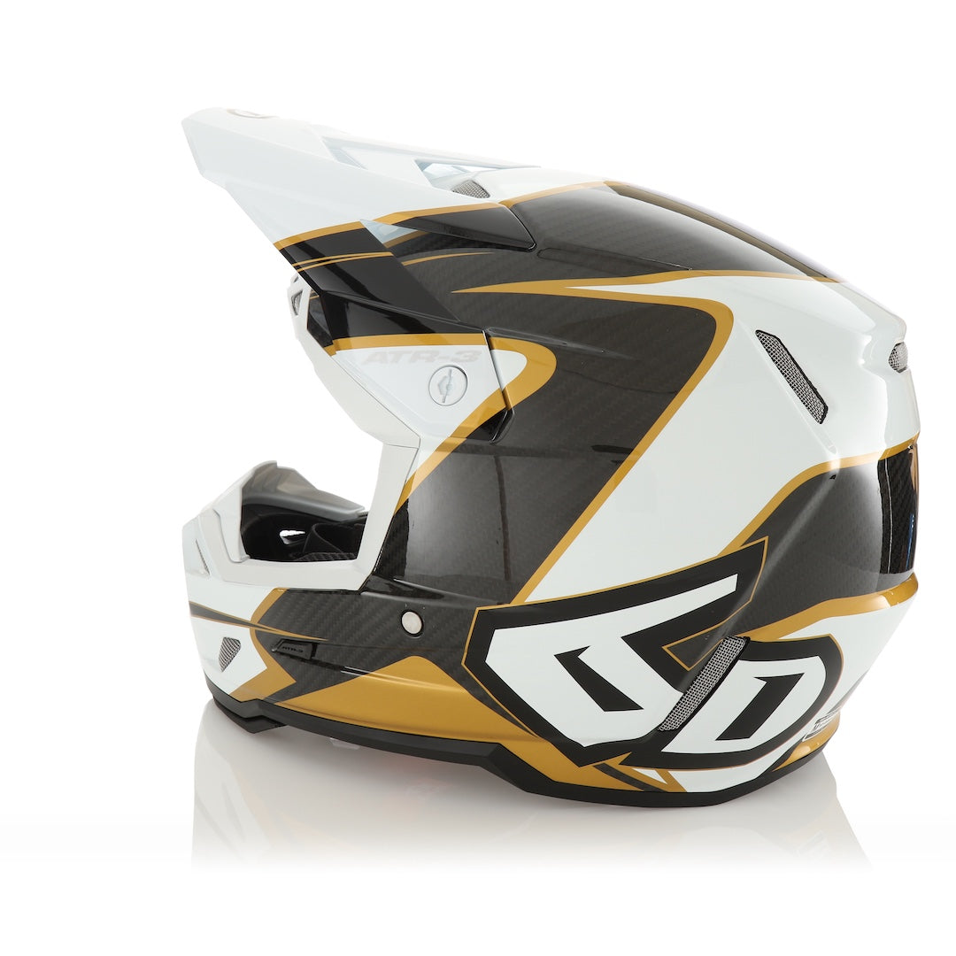 6D ATR-3 MX Helmet Wave Gloss Gold/White