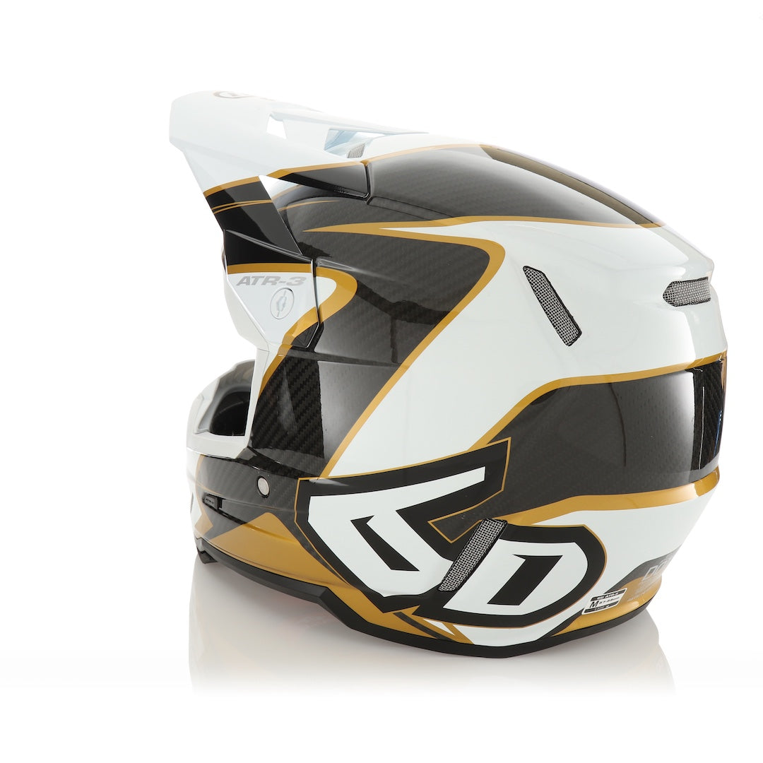 6D ATR-3 MX Helmet Wave Gloss Gold/White