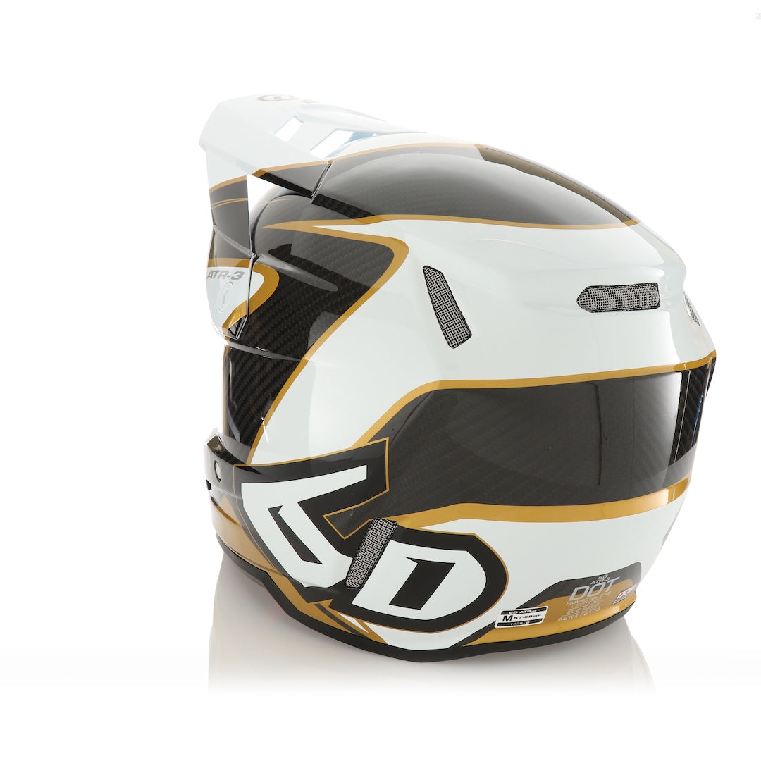 6D ATR-3 MX Helmet Wave Gloss Gold/White