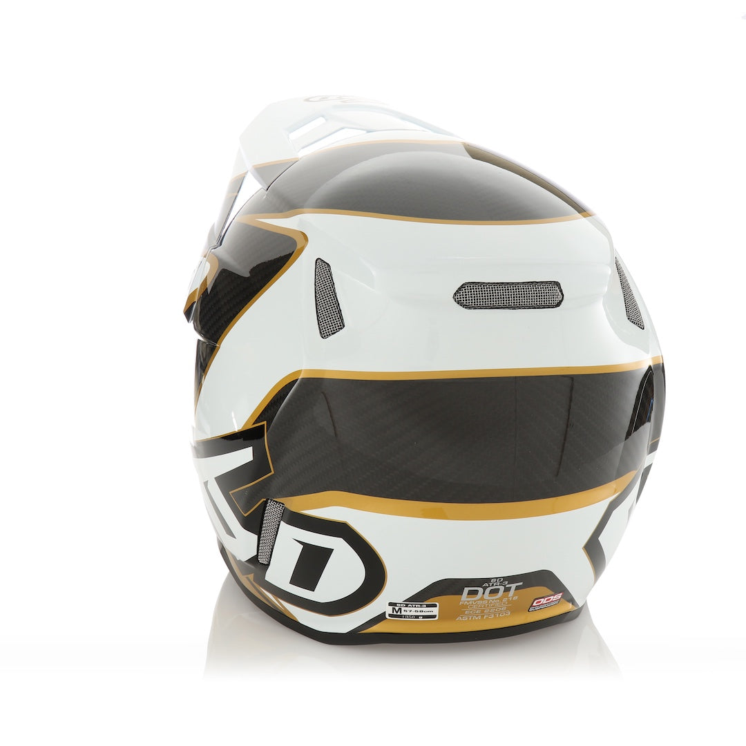 6D ATR-3 MX Helmet Wave Gloss Gold/White