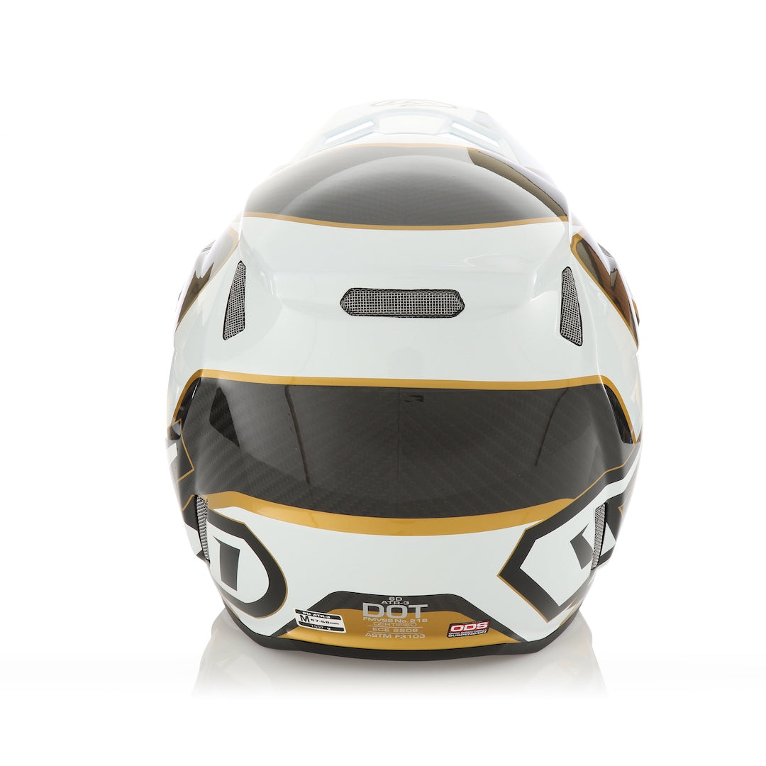 6D ATR-3 MX Helmet Wave Gloss Gold/White