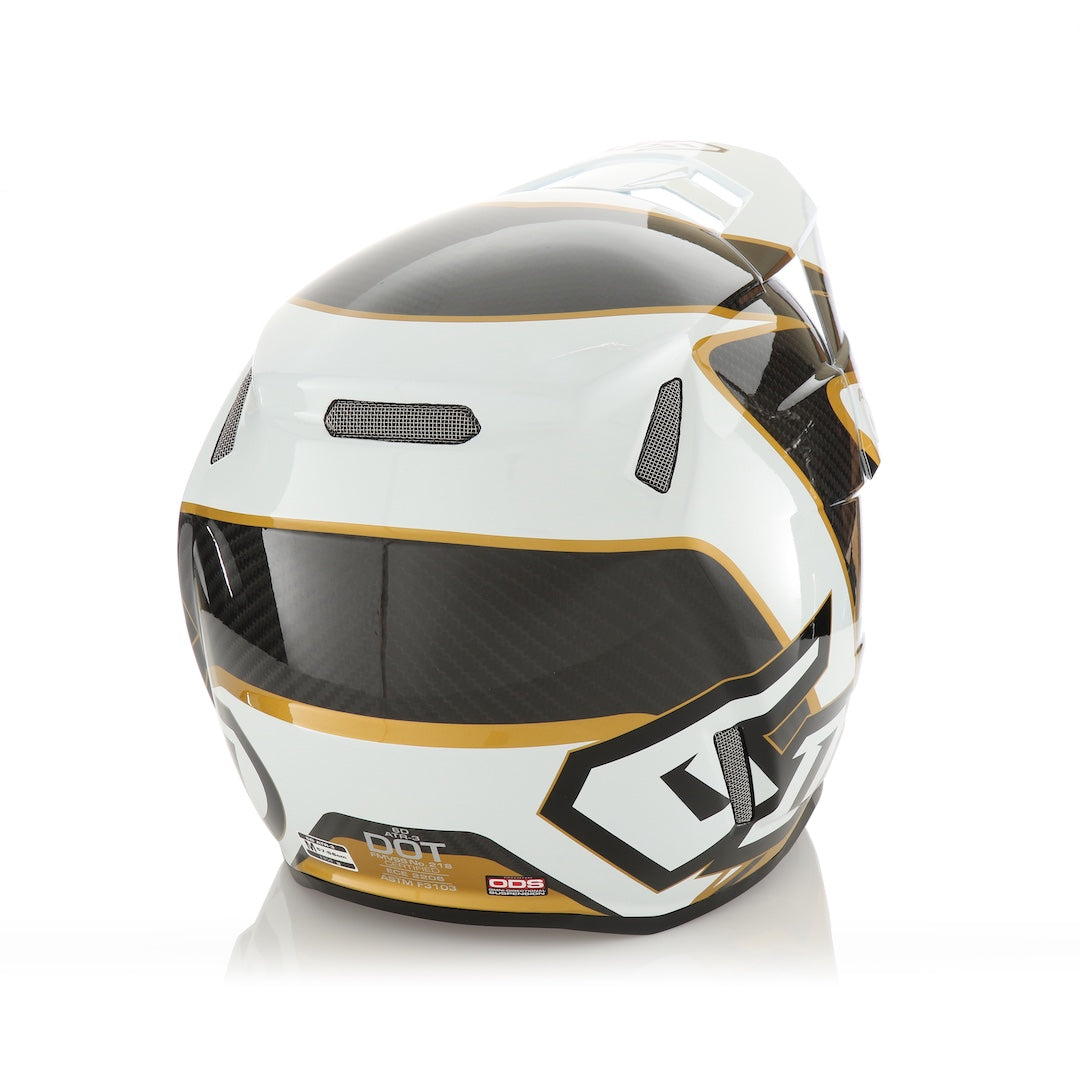 6D ATR-3 MX Helmet Wave Gloss Gold/White