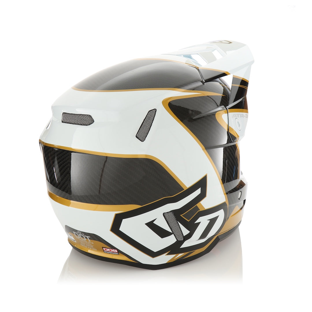 6D ATR-3 MX Helmet Wave Gloss Gold/White