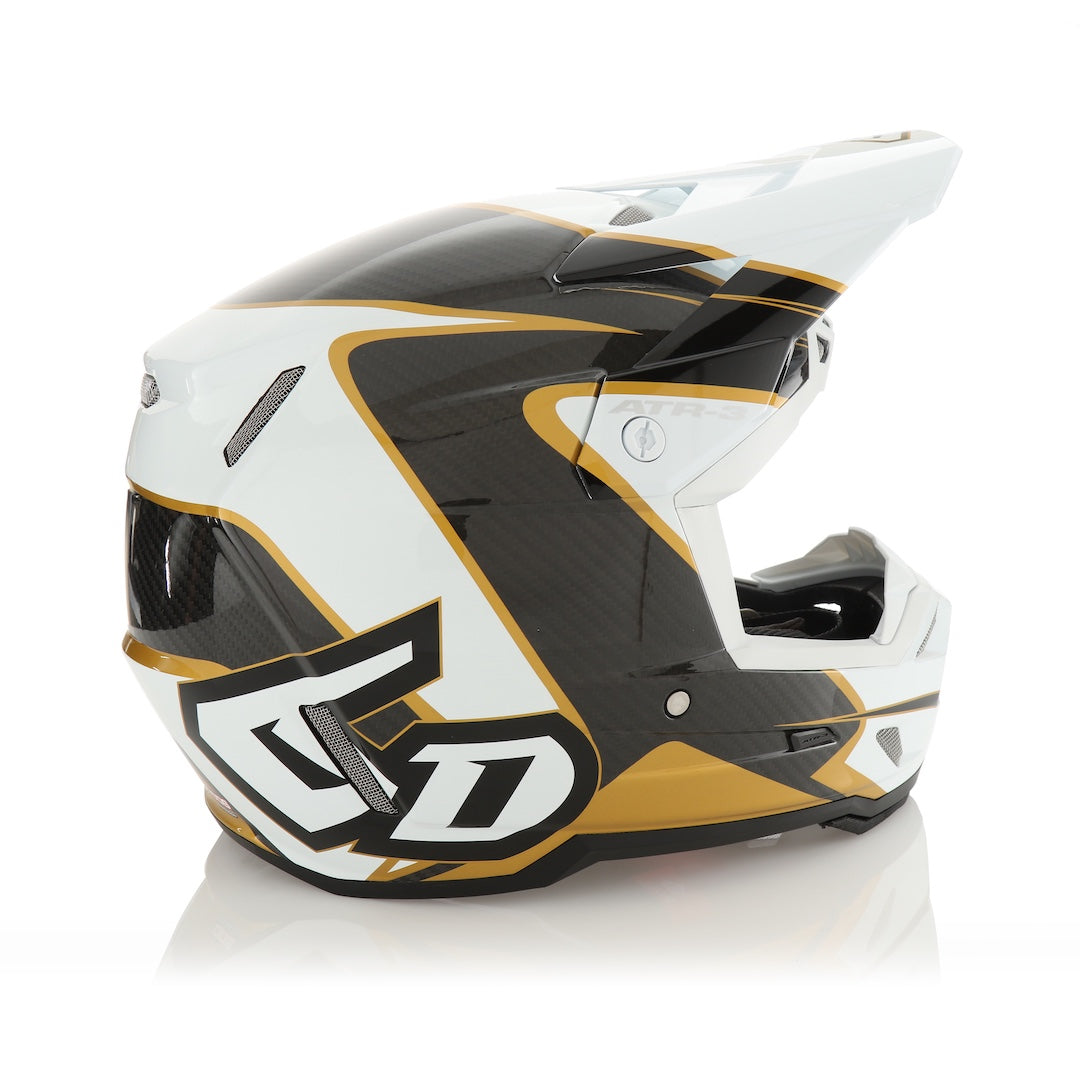 6D ATR-3 MX Helmet Wave Gloss Gold/White